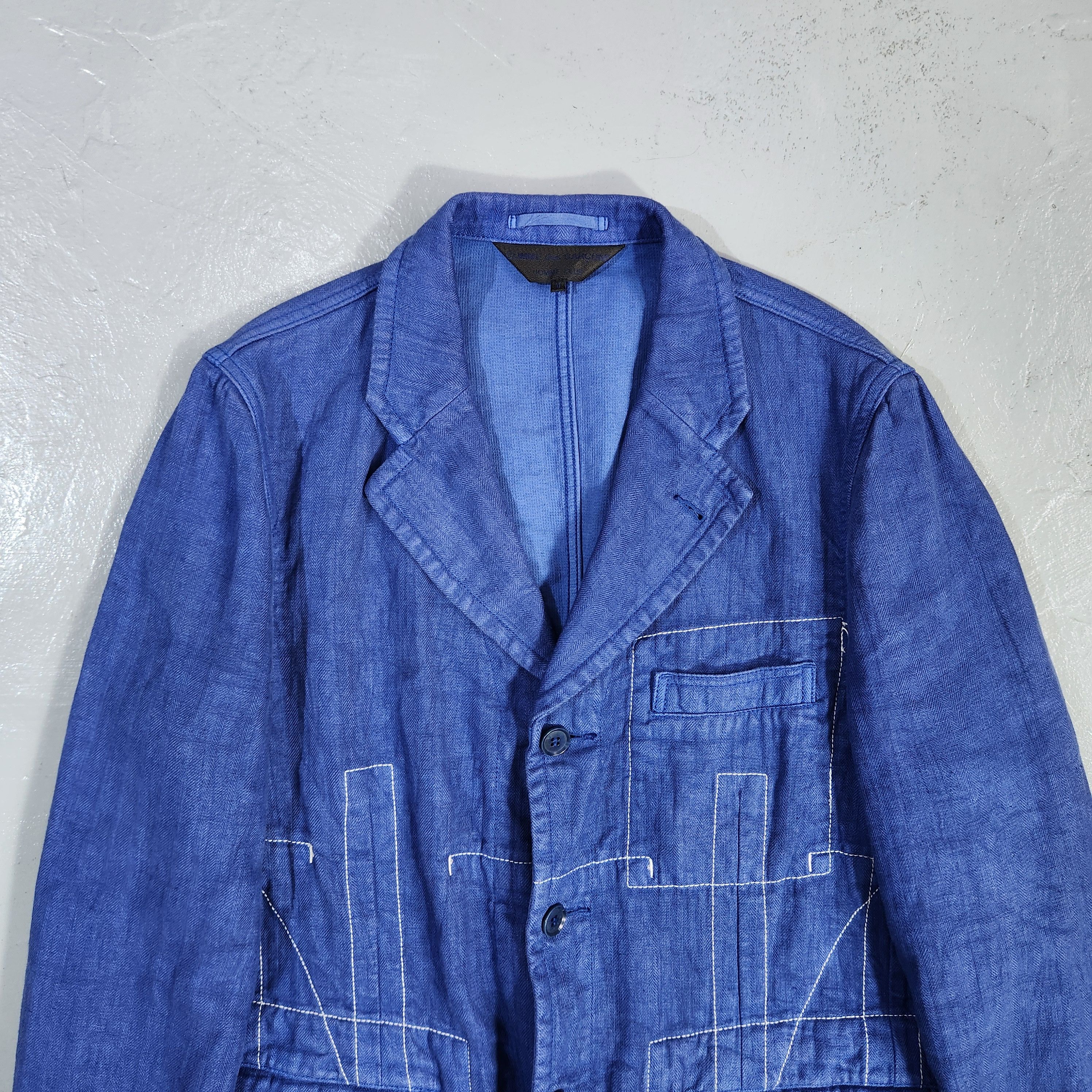 Comme des Garcons × Comme des Garcons Homme × Comme des Garcons Homme Plus Comme Des Garcons Homme Plus 2003 patchworks stiches blazer Size US M / EU 48-50 / 2 - 5 Thumbnail