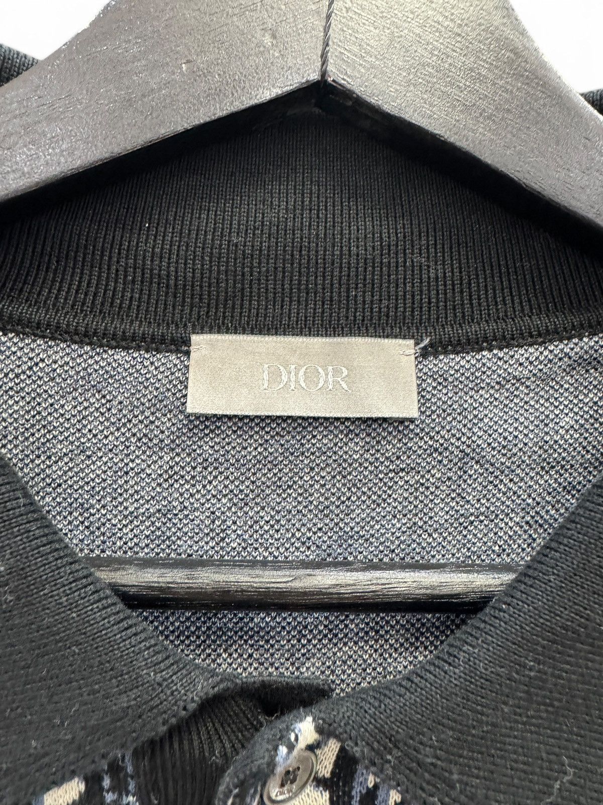 Dior Dior Black Oblique Polo Shirt Size US M / EU 48-50 / 2 - 3 Thumbnail