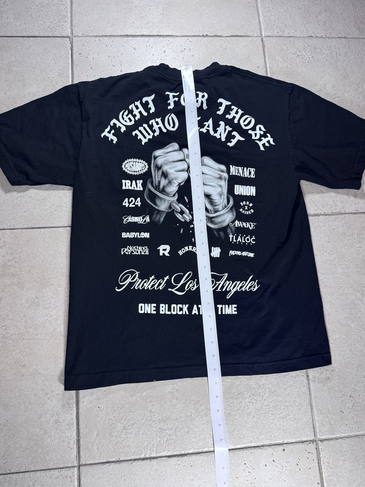Born X Raised Born x Raised Protect Los Angeles Collab Tee Black M Size US M / EU 48-50 / 2 - 4 Thumbnail
