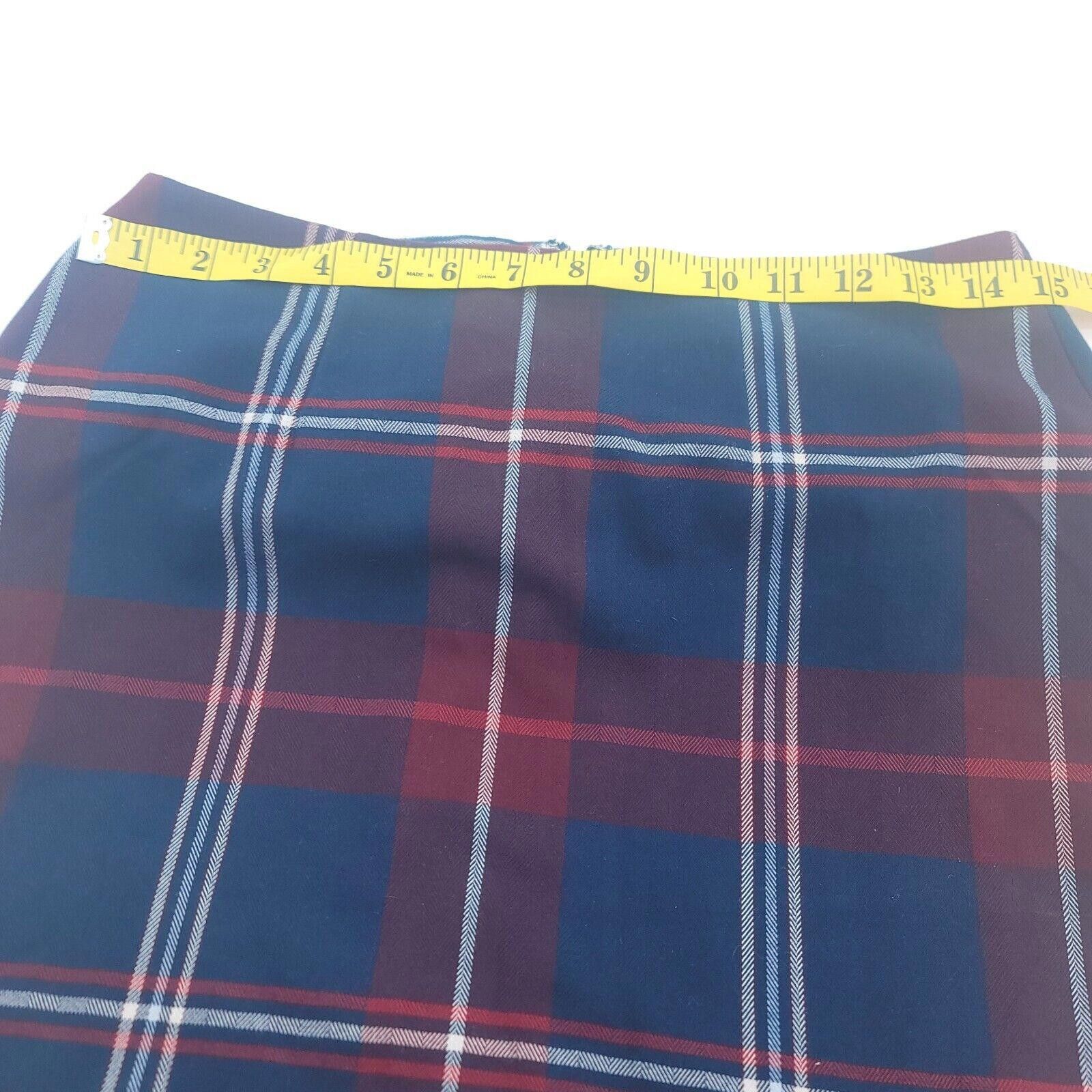 Tommy Hilfiger Tommy Hilfiger Size 2 Red White Blue Plaid Skirt Size 26" / US 2 / IT 38 - 5 Thumbnail