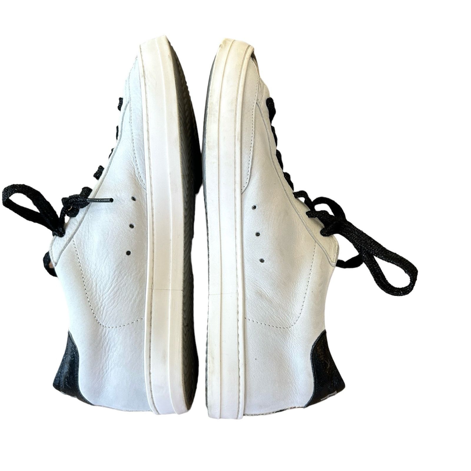 P448 P448 Sneakers Womens 37 EU 7 US Gray Floral Leather Low Top Size US 7 / IT 37 - 8 Thumbnail
