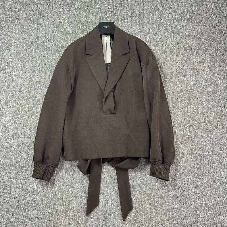 Dior Dior 23fw Mocha Brown Streamer Wool Pullover Jacket Size US M / EU 48-50 / 2 - 1 Thumbnail