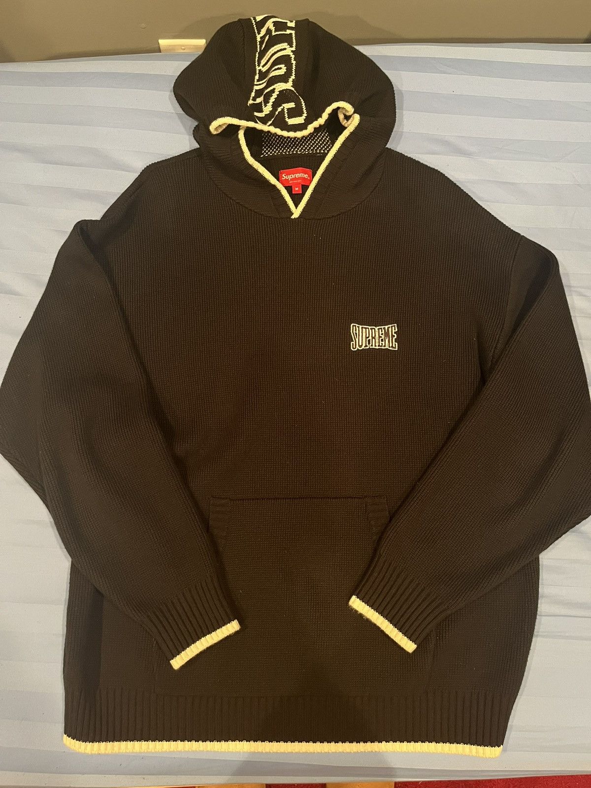 Supreme Supreme Black and White Knitwear Size US M / EU 48-50 / 2 - 1 Thumbnail