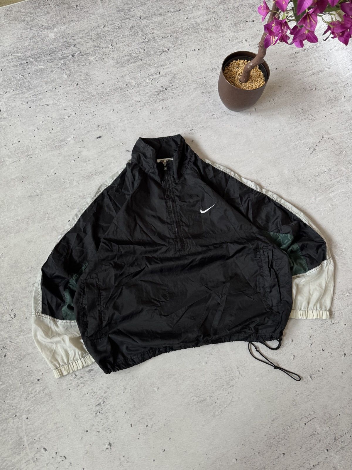 Nike × Vintage NIKE VINTAGE BASIC LOGO OVERSIZE BAGGY LIGHT JACKET Size US XL / EU 56 / 4 - 1 Thumbnail