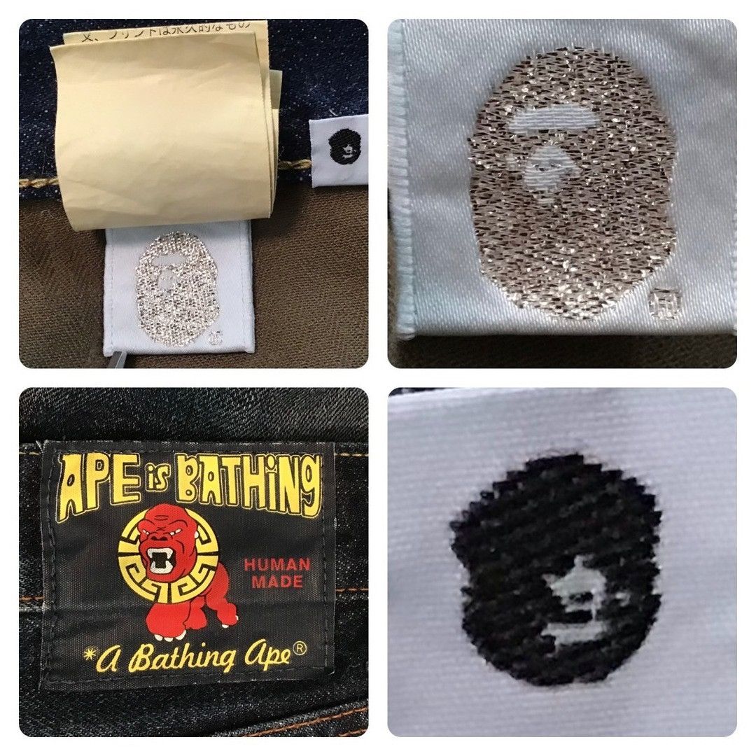 Bape BAPE LOGO Damaged Denim Pants a bathing ape NIGO ★size S Size US 30 / EU 46 - 9 Thumbnail