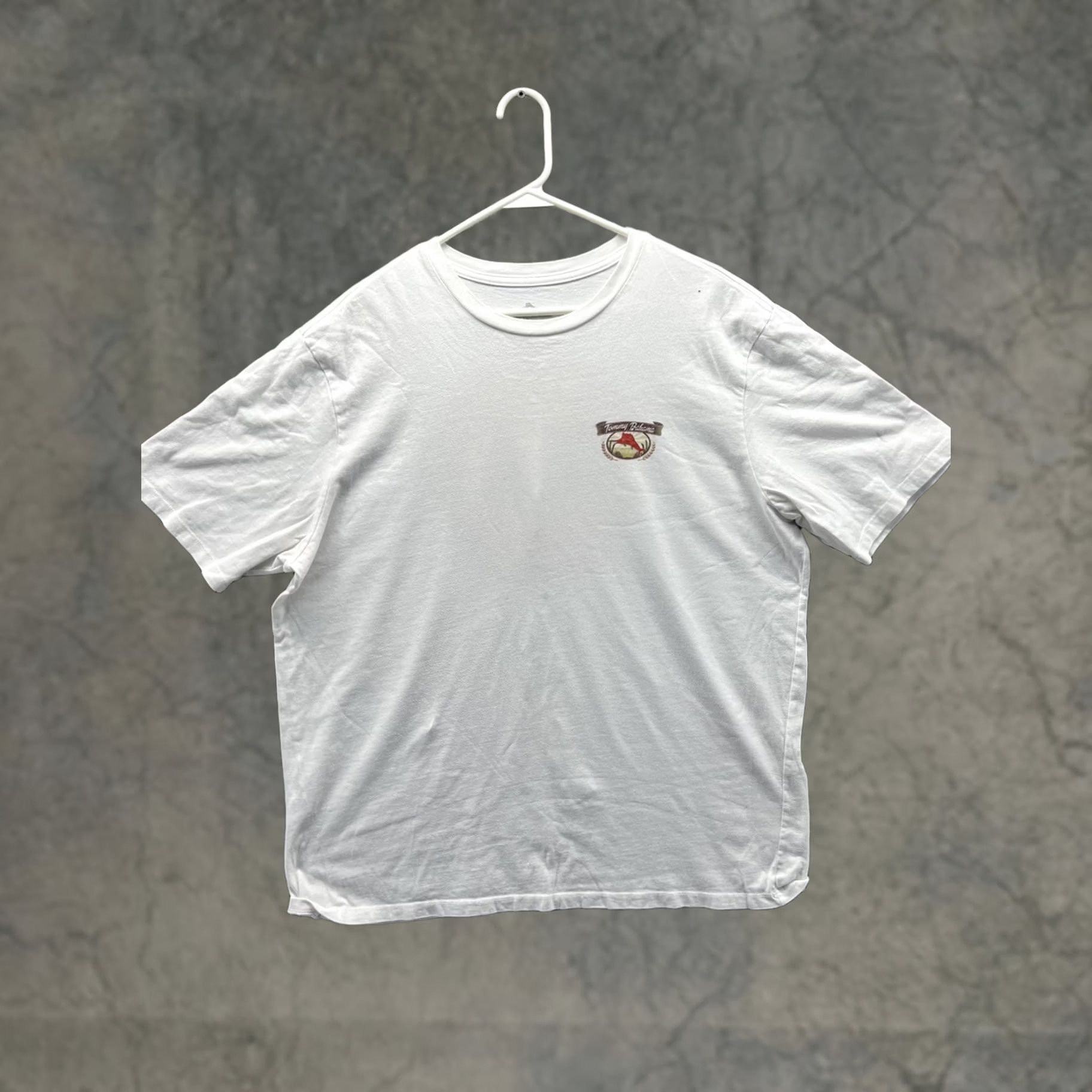 Tommy Bahama Tommy Bahama Shirt Mens XL White Relax Logo Tee Summer Tap Room Vintage EUC Size US XL / EU 56 / 4 - 1 Thumbnail
