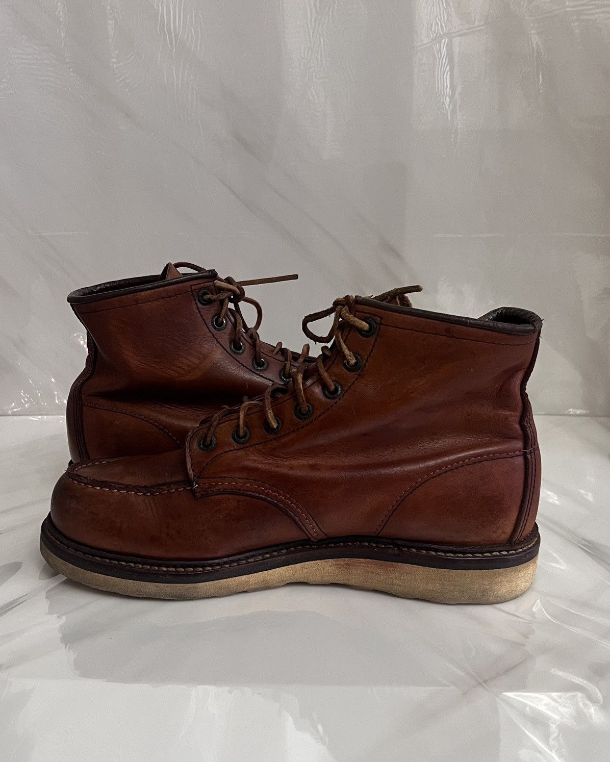 Red Wing Red wing #1907 classic moc toe brown leather boot size 9 D Size US 9 / EU 42 - 7 Thumbnail