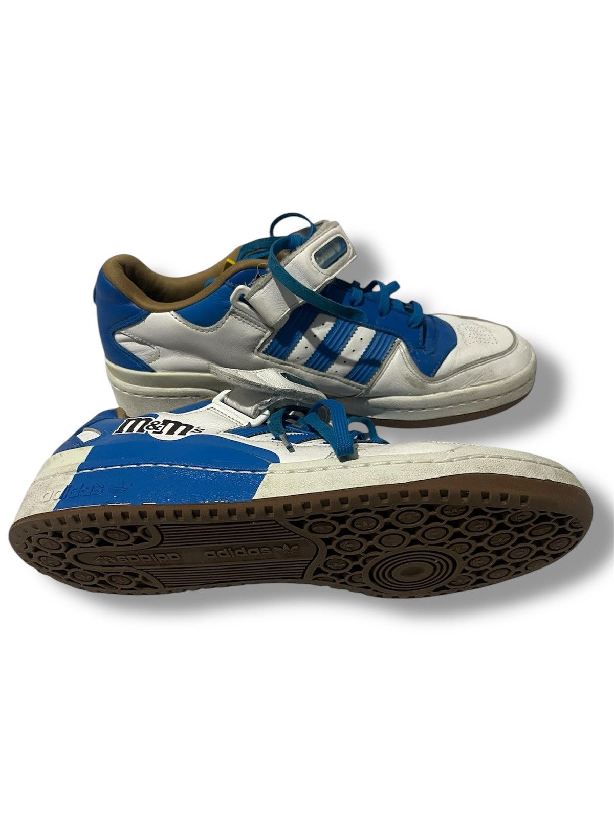 Adidas GENUINE - ADIDAS x M&MS Blue Forum Low 84 Trainers Size US 9 / EU 42 - 2 Thumbnail