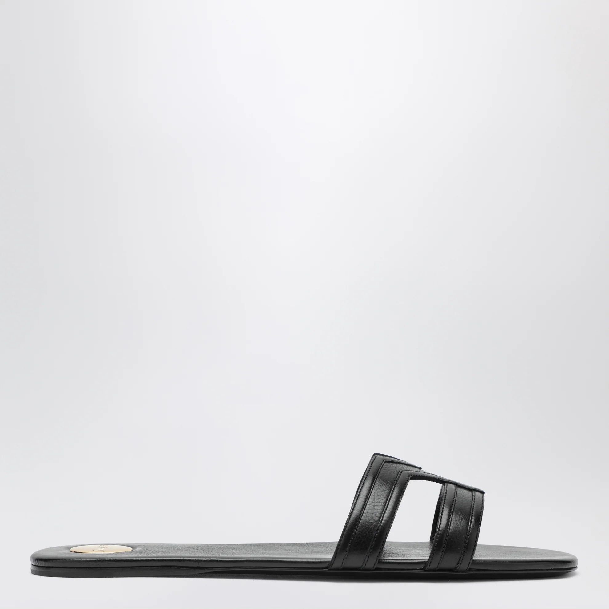 Saint Laurent Paris o1d2blof0526 Leather Sandals Flats in Black Size US 6.5 / IT 36.5 - 1 Thumbnail