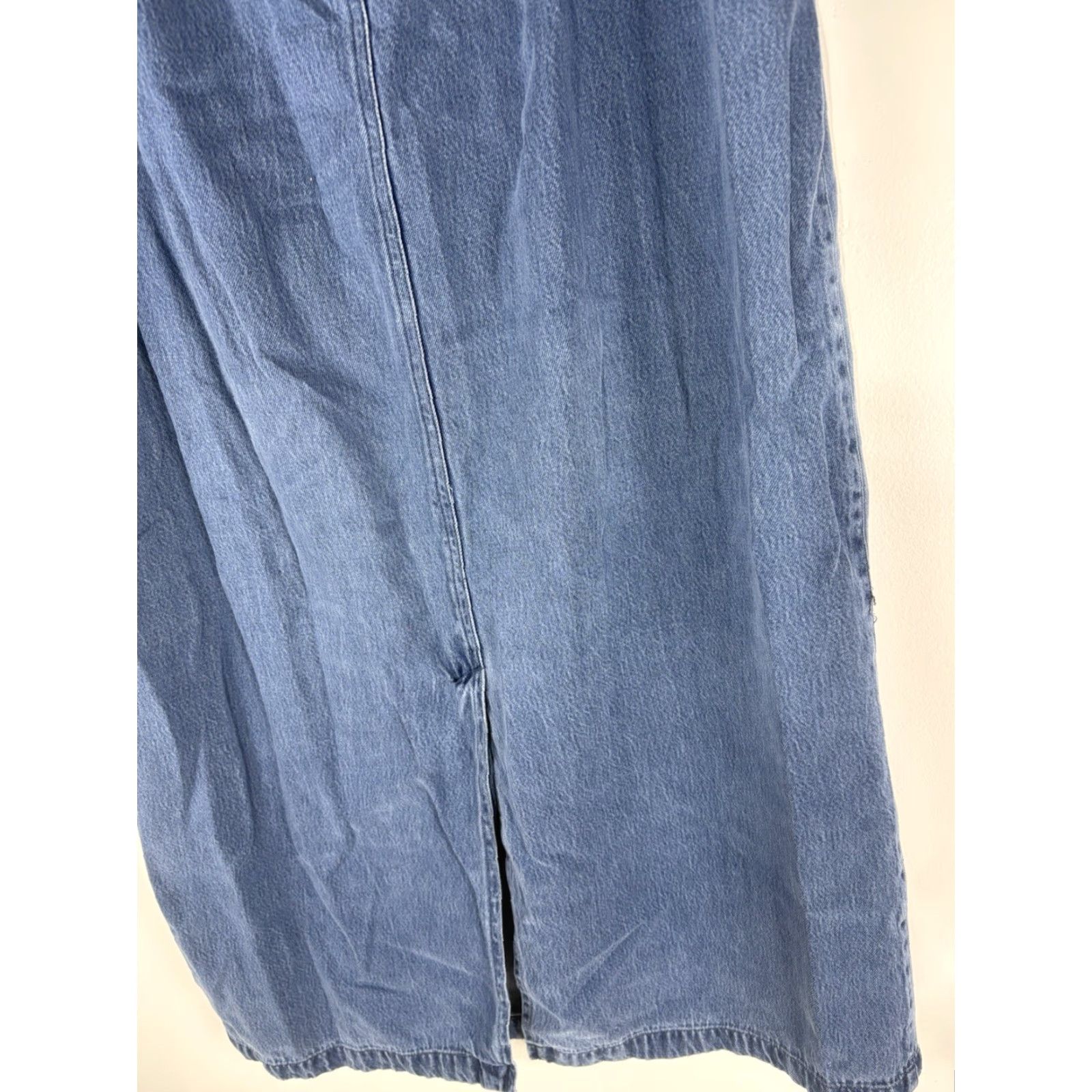 Vintage VINTAGE Susan Bristol Denim Maxi Skirt Womens Size 14 Blue 90s Bohemian Size 36" / US 14 / IT 50 - 6 Thumbnail