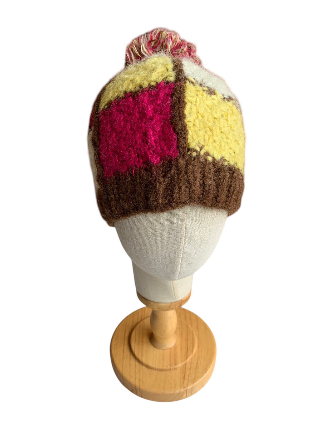 Japanese Brand × Kapital × Vintage KNITTED CROCHET WINTER SESSIONS HANDMADE BEANIE HATS Size ONE SIZE - 5 Thumbnail