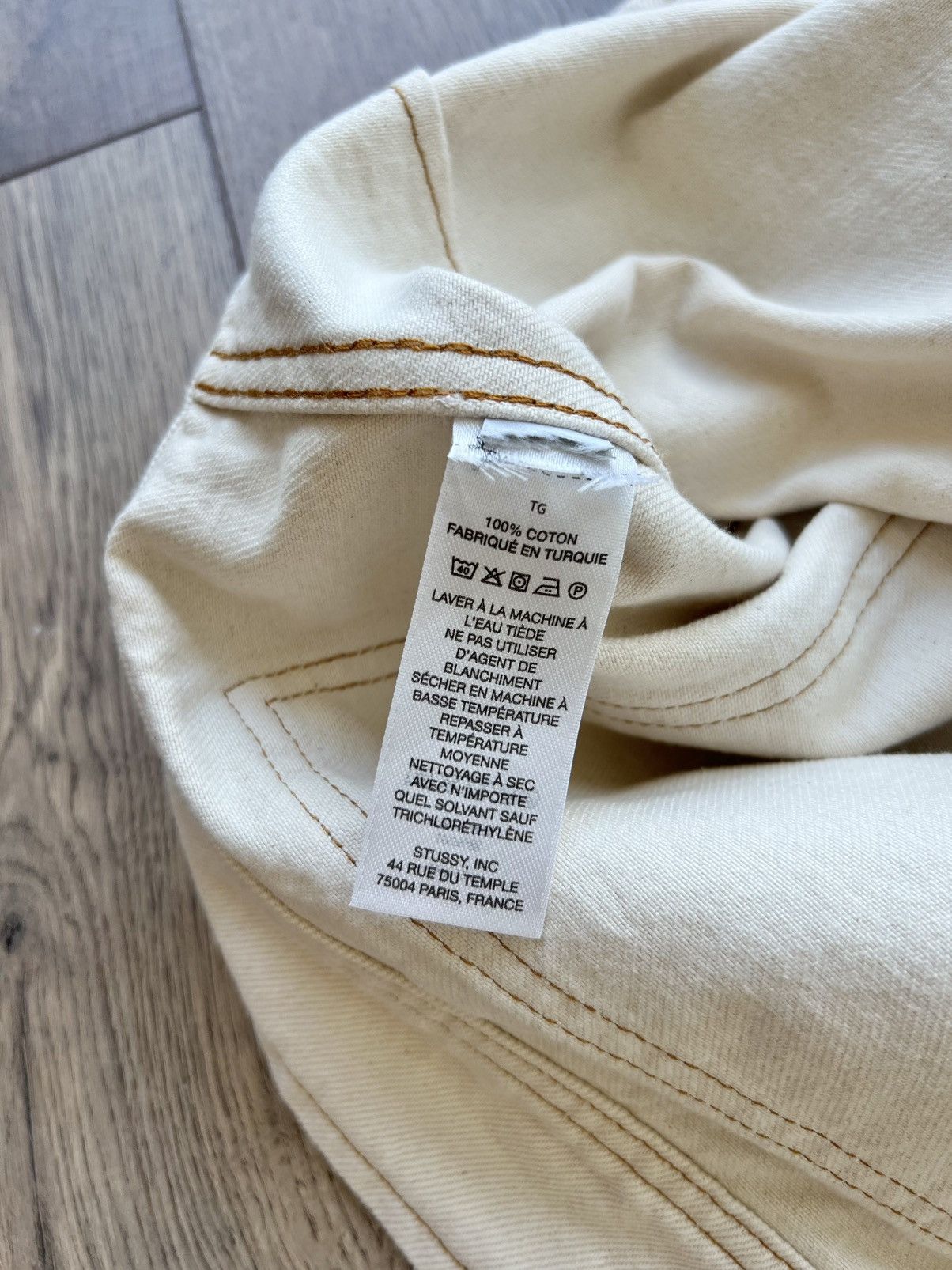 Stussy Stussy Denim Work Jacket Natural XL Size US XL / EU 56 / 4 - 6 Thumbnail