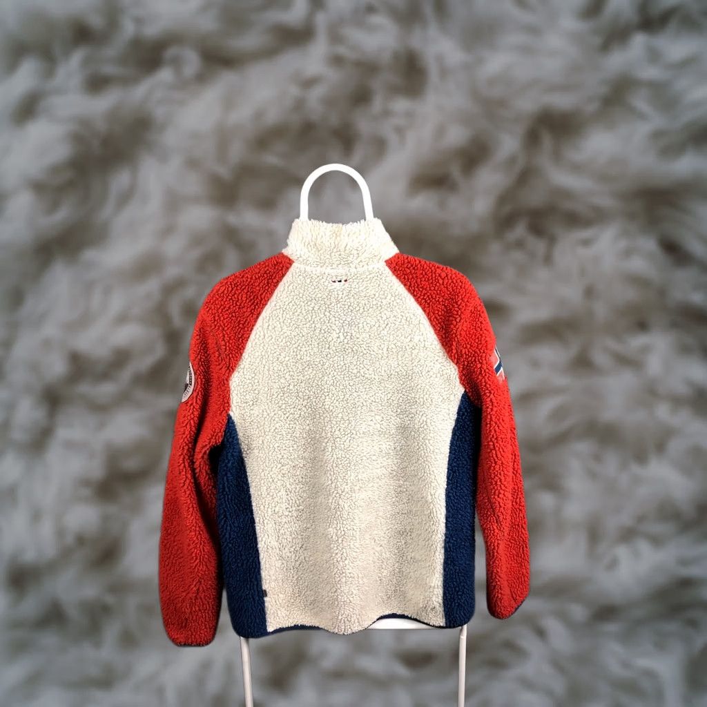 Napapijri Napapijri Geographic Women's 1/4 Zip Fleece Top L Multicolor Polyester Shirt Casual Sportswear Size L / US 10 / IT 46 - 1 Thumbnail