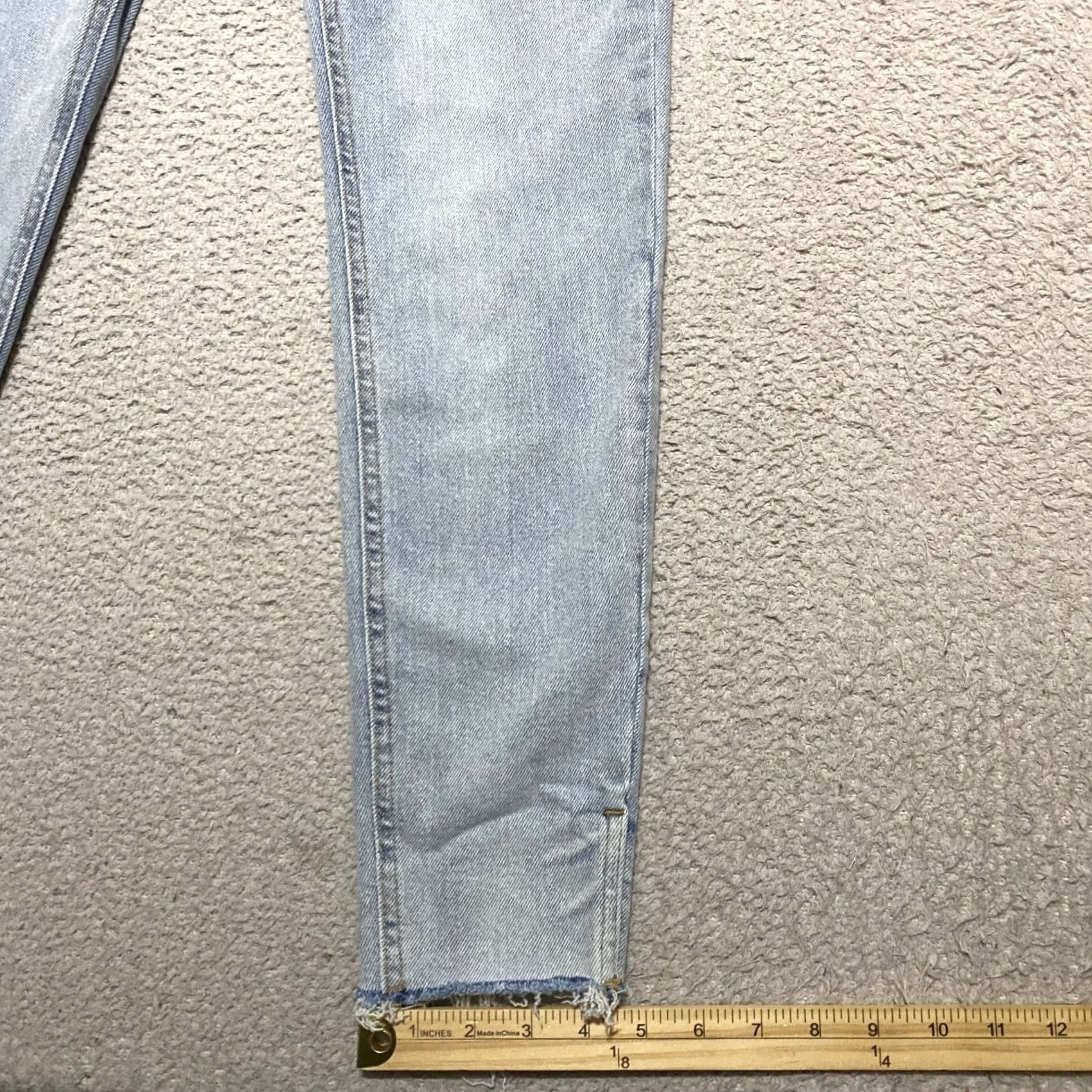 Vintage Kensie Womens Jeans Blue Denim Medium Wash Kelsey High Rise Skinny Raw Hem Size 4 Size 27" / US 4 / IT 40 - 5 Thumbnail