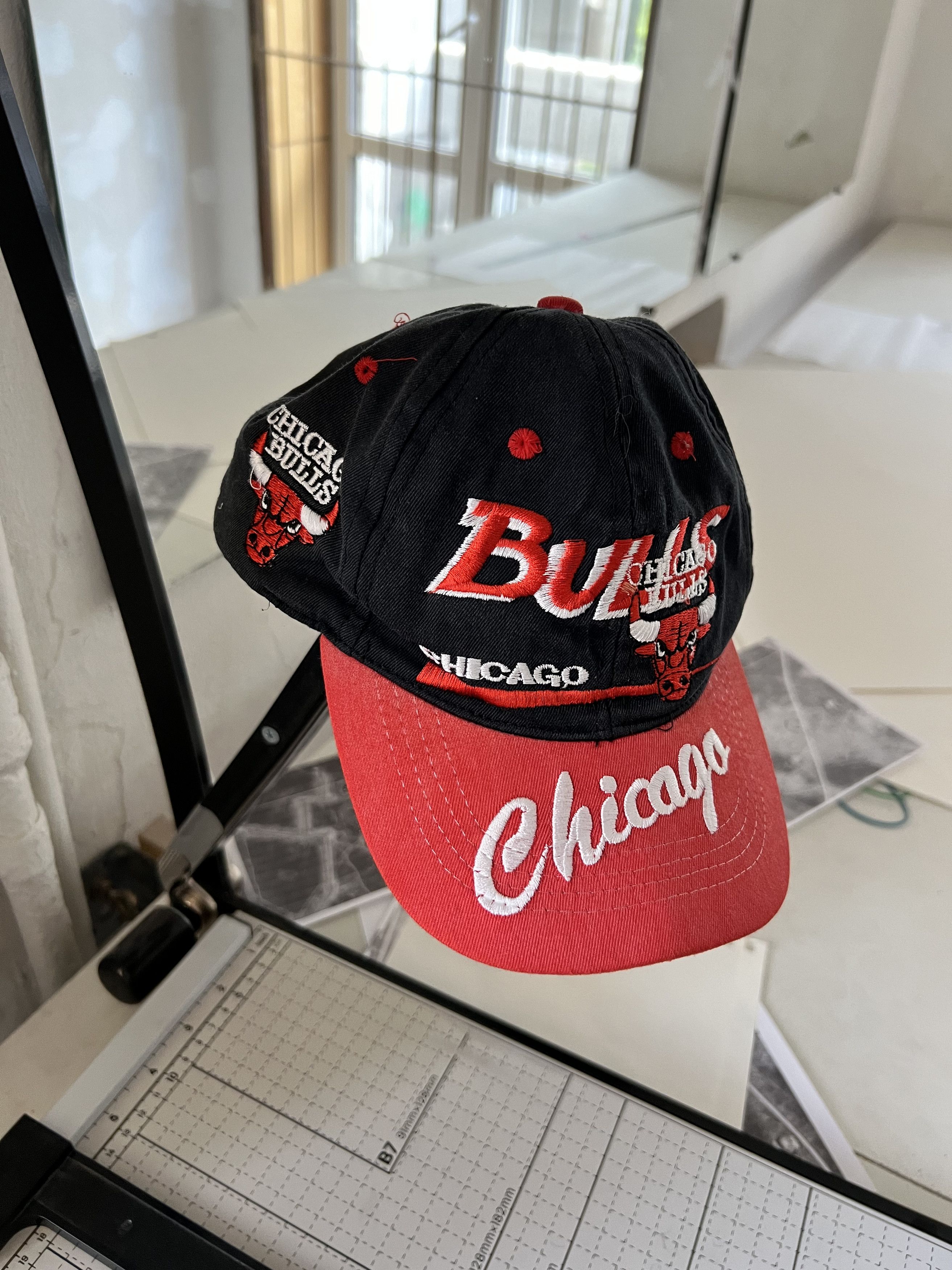NBA Chicago Bulls Vintage American US Trucker 1990s Dad Era Size ONE SIZE - 1 Thumbnail