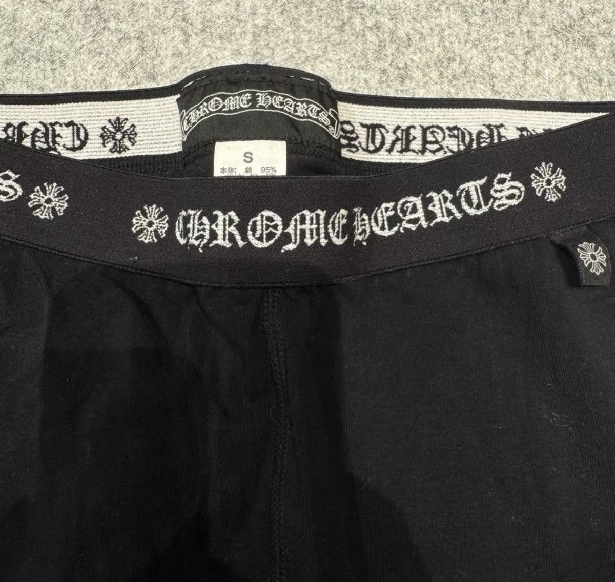 Chrome Hearts Chrome Hearts Black/Brown All-Over Cross Logo Leggings Size US 31 - 4 Thumbnail