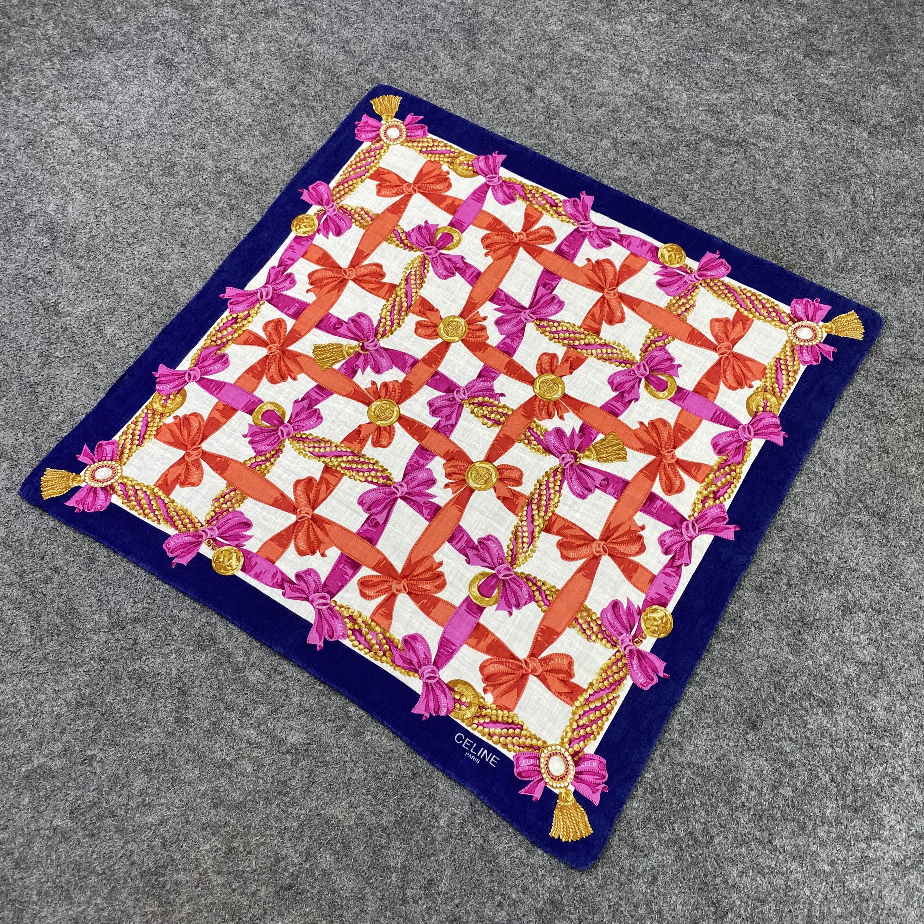 Celine Celine Handkerchief Neckerchief Bandana-B1691 Size ONE SIZE - 4 Thumbnail
