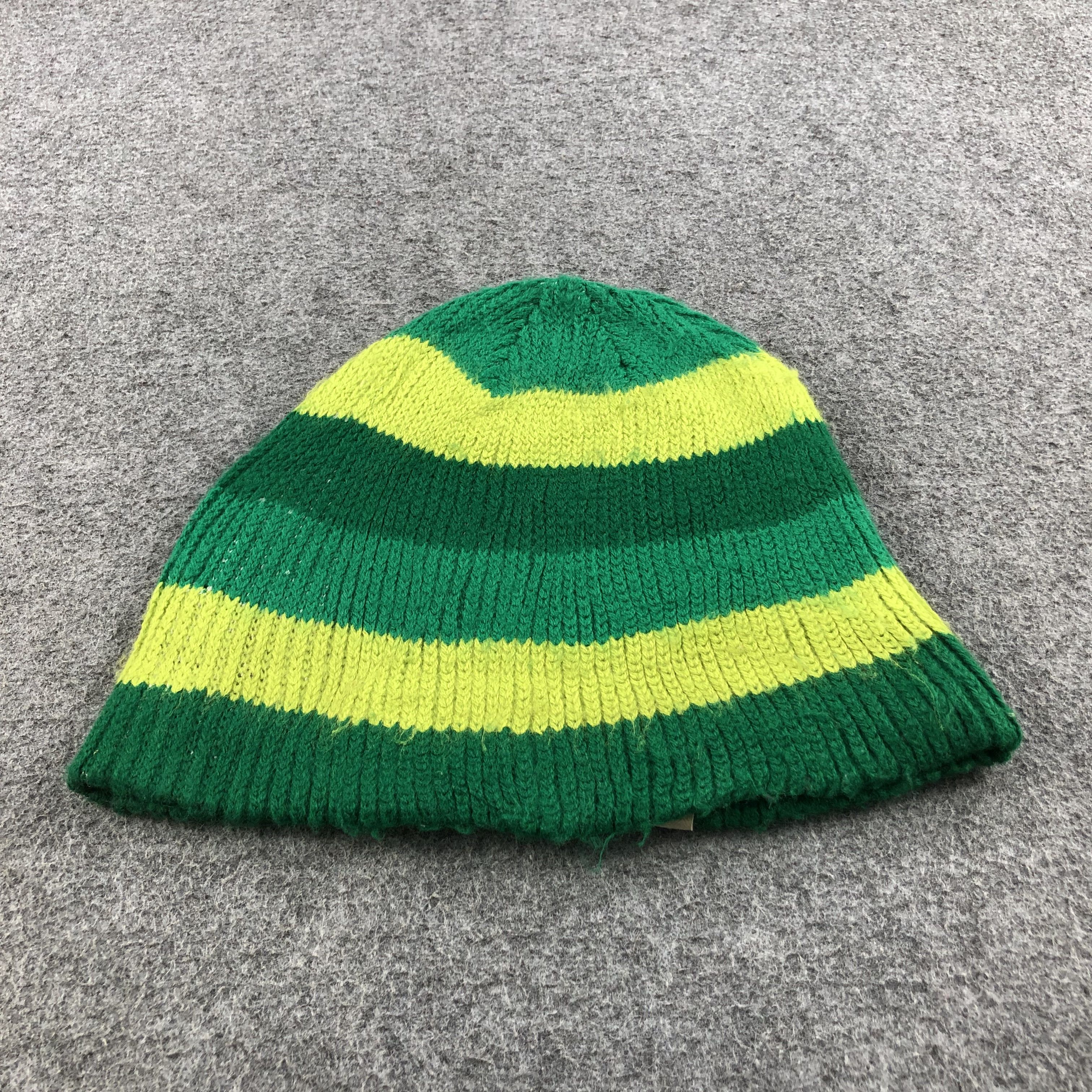 Coal Coal Green Stripes Beanie snowcap Snow Hat B268 Size ONE SIZE - 5 Thumbnail