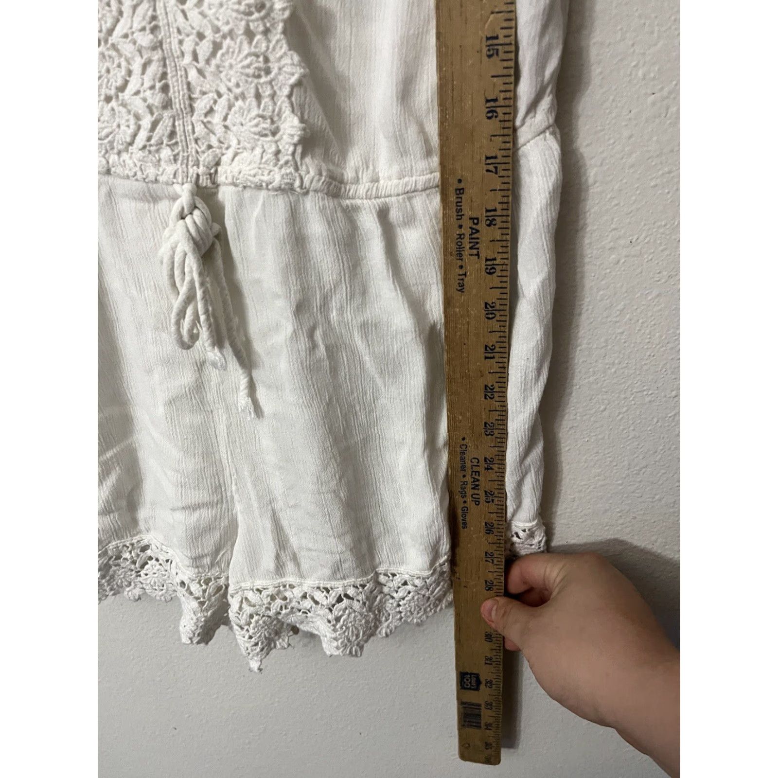 Vintage Atmosphere Women Top Tunic Sz 14 Viscose White Sleeveless V Neck T-Shirt Size XL / US 12-14 / IT 48-50 - 4 Thumbnail