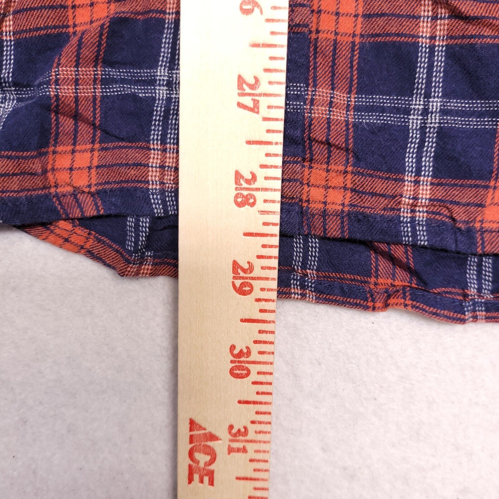 Old Navy Old Navy Tartan Flannel Shirt Mens Size Medium M Blue Orange Size US M / EU 48-50 / 2 - 7 Thumbnail