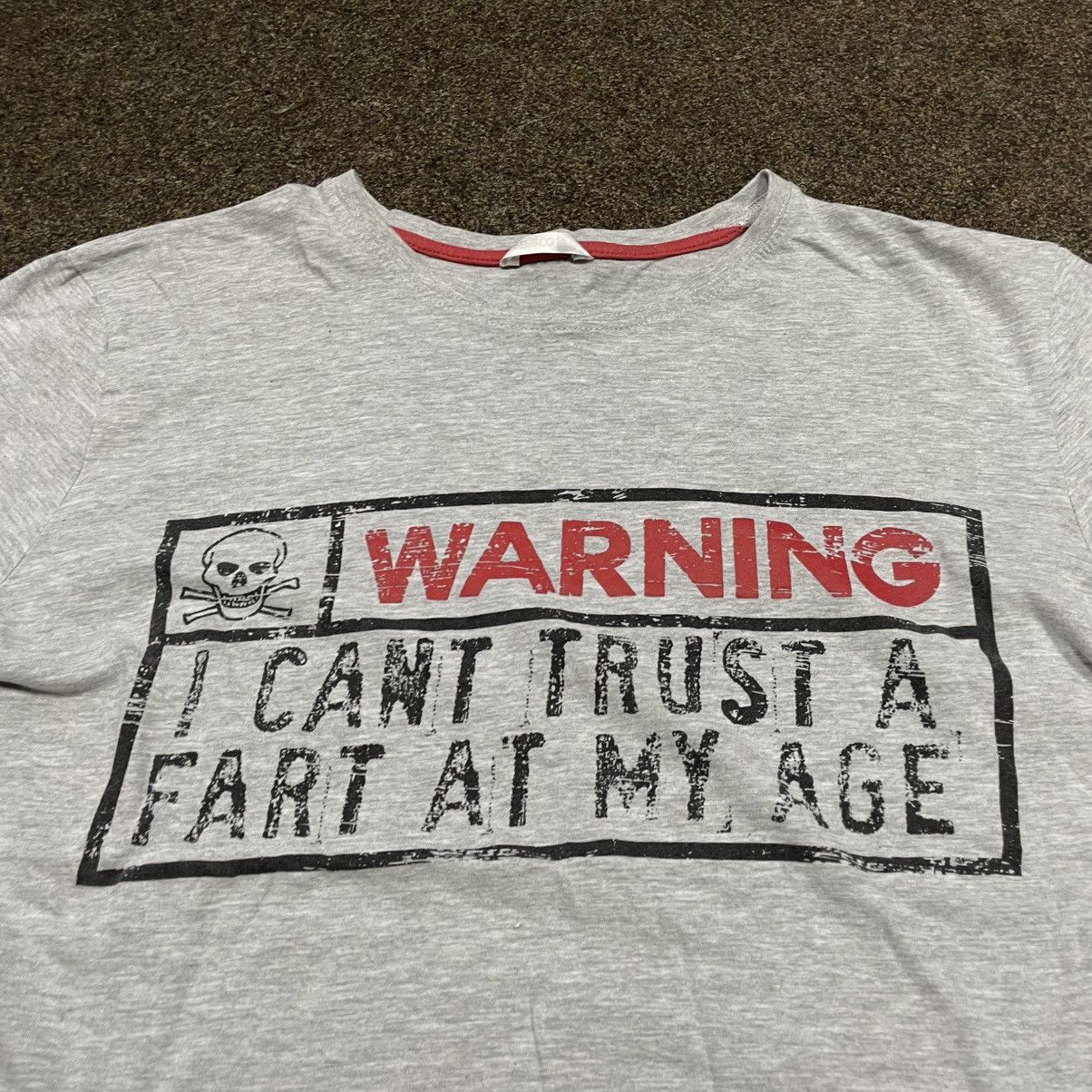 Vintage Vintage Y2K Humor Graphic Tee Warning Funny Streetwear M Size US M / EU 48-50 / 2 - 2 Thumbnail
