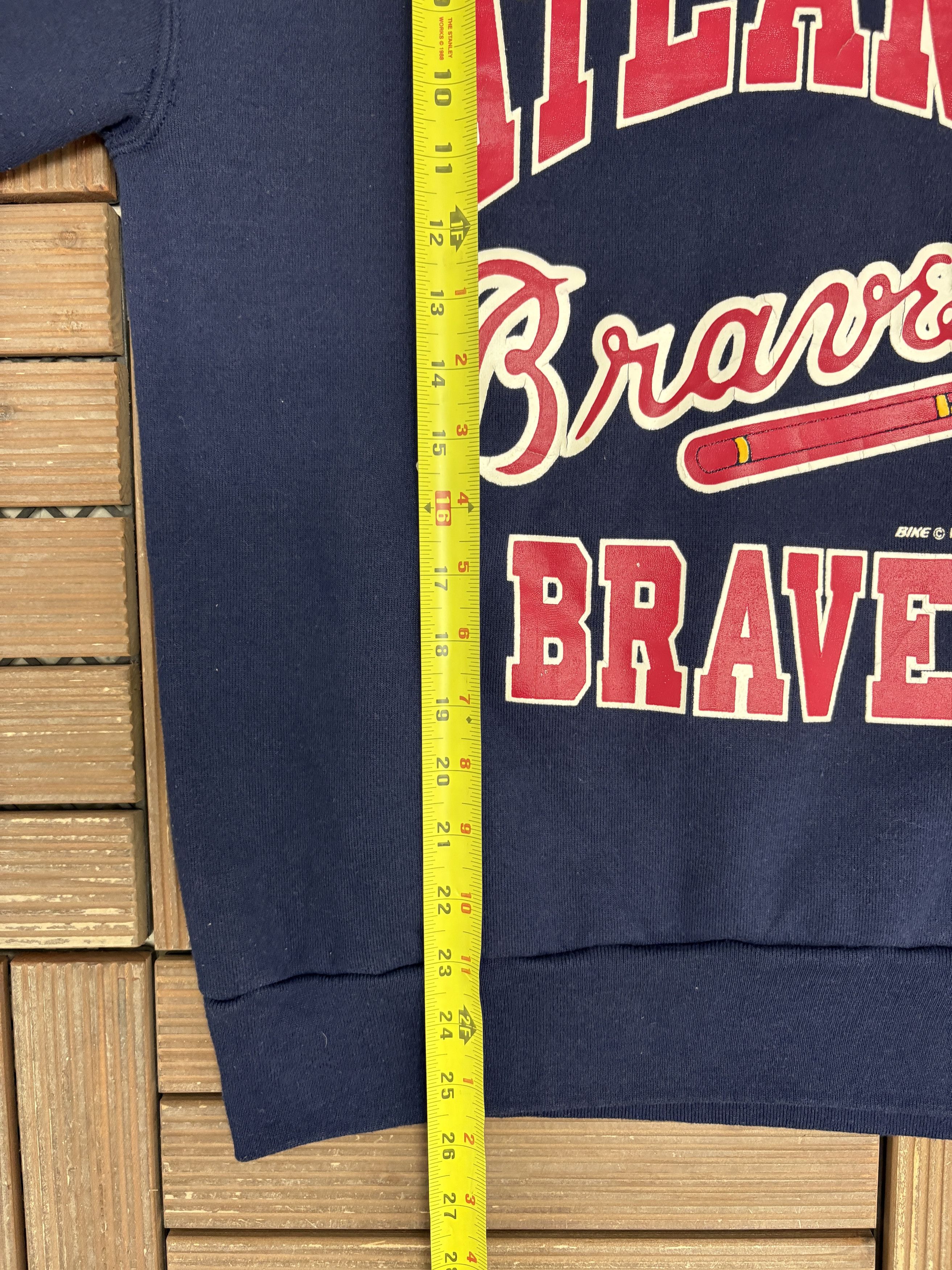 Vintage Atlanta Braves Vintage Blue Crewneck Sweater Size US M / EU 48-50 / 2 - 9 Thumbnail