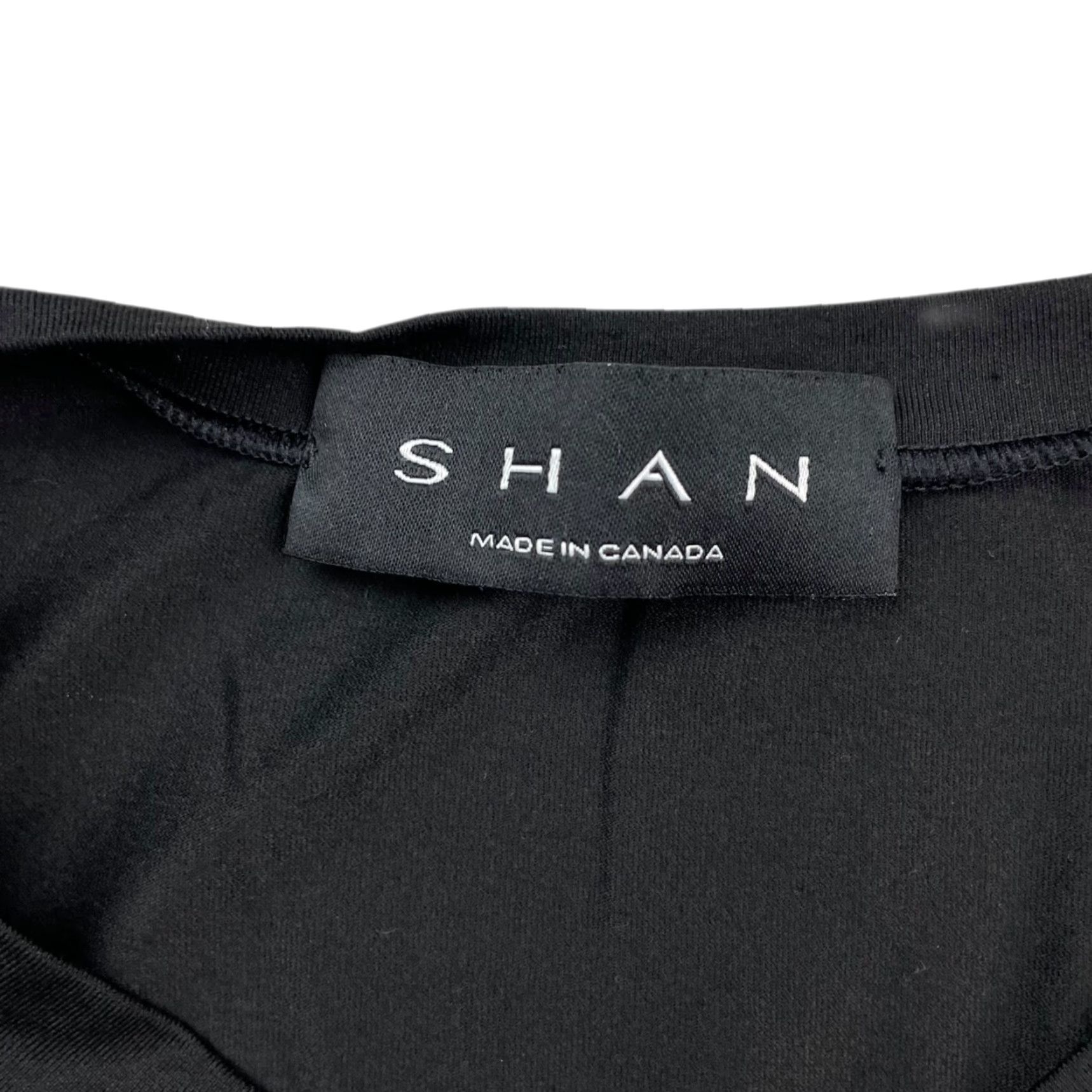 Vintage Shan Men's Performance T-Shirt Black V-Neck Short Sleeve Medium Activewear Pullover Canada Shirts Mens Size US M / EU 48-50 / 2 - 4 Thumbnail