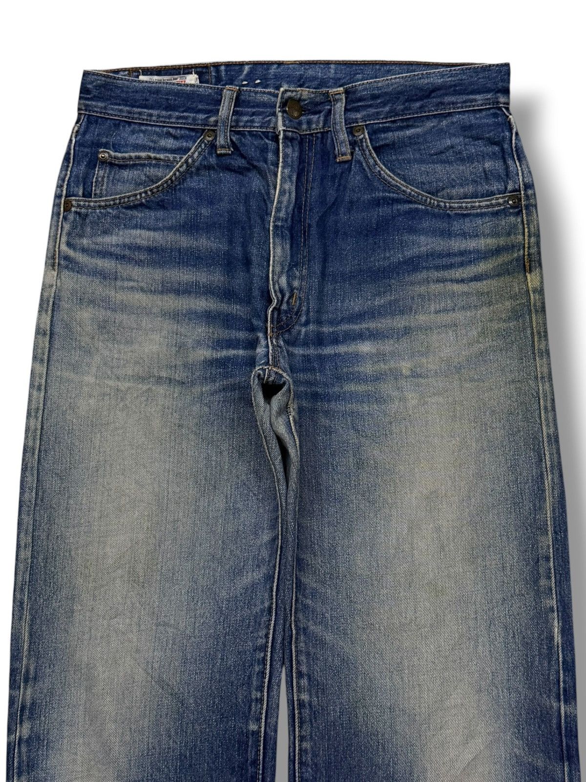 Big John Vintage 80s BIG JOHN BIG-WASHING Japan | Relaxed Straight 29 Size US 29 - 4 Thumbnail