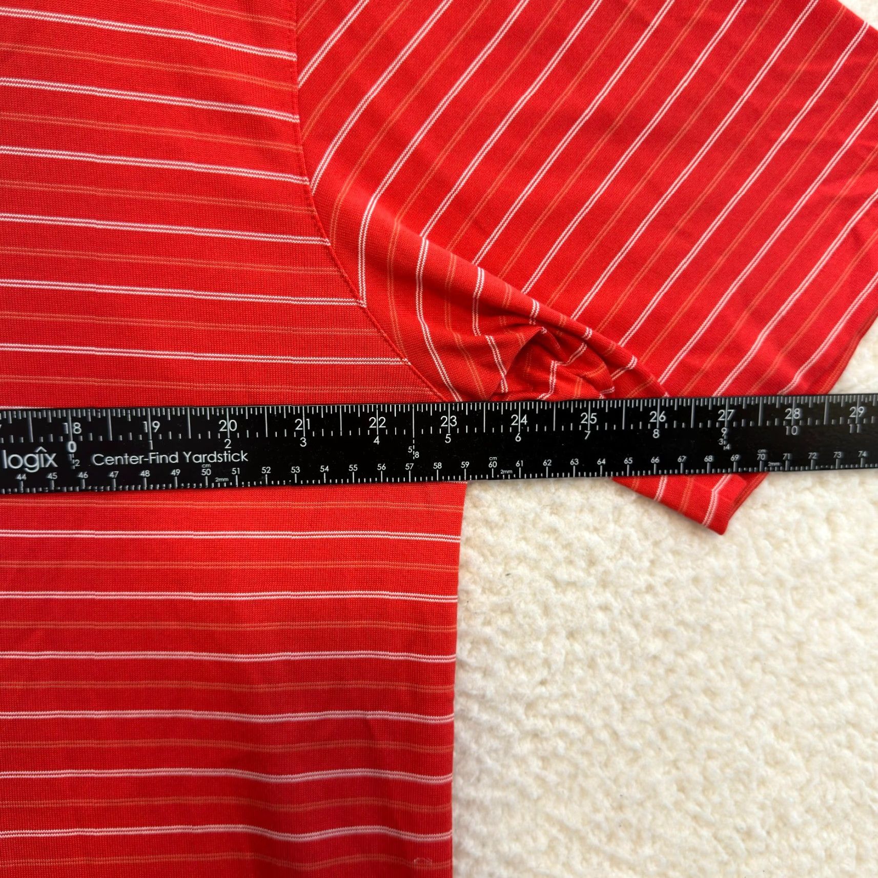 Vintage Tiger Woods Golf Polo Shirt Striped Red Dri-Fit Short Sleeve Large Mens Polo Size US L / EU 52-54 / 3 - 5 Thumbnail