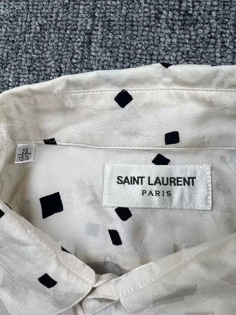 Saint Laurent Paris Saint Laurent Paris Saint Laurent Paris Silk Square Shirt- Size US M / EU 48-50 / 2 - 3 Thumbnail