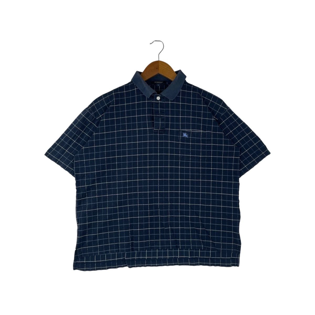 Burberry Burberry London Nova Check Polo Tee Shirt Size US L / EU 52-54 / 3 - 1 Thumbnail