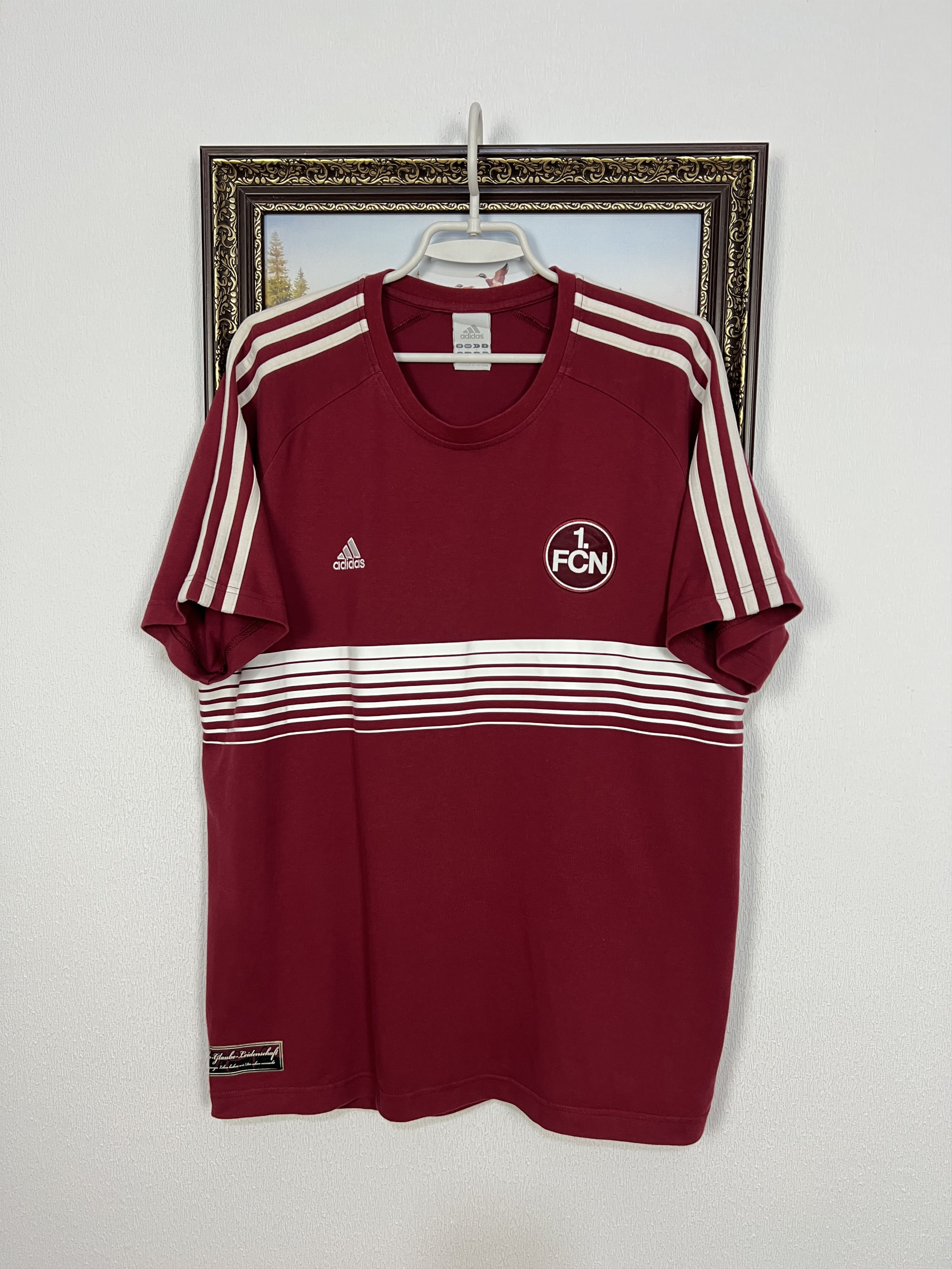 Adidas Vintage Adidas Nurnberg 1. FCN Football Train Shirt Soccer Size US L / EU 52-54 / 3 - 1 Thumbnail