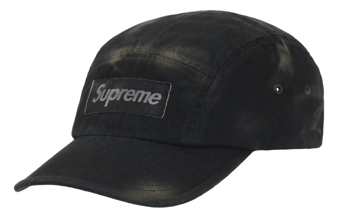 Supreme Supreme Overdyed Camp Cap Black Sz Adjustable Size ONE SIZE - 1 Thumbnail
