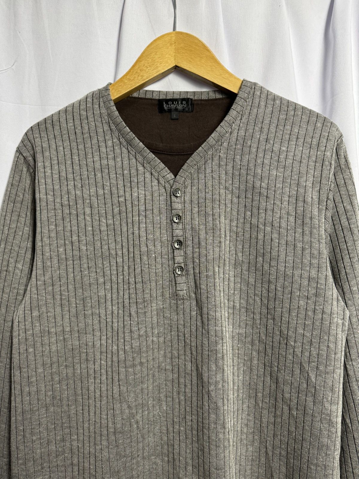 Hysteric Glamour × If Six Was Nine × Japanese Brand Louis Chavlon Thermal Japanese Long Sleeve Double Collar Size US L / EU 52-54 / 3 - 3 Thumbnail
