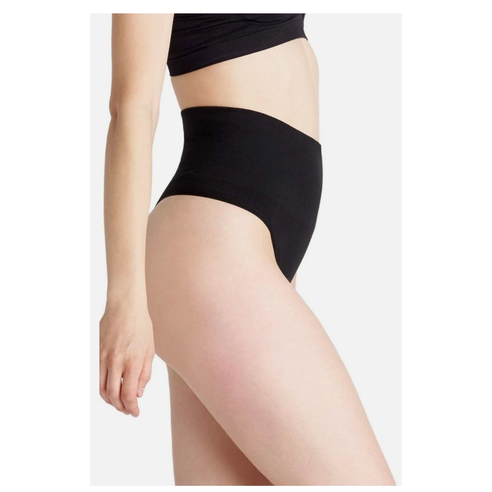 Essentials Essentials Nylon Seamless Shaping Thong Tummy Control S/M Size ONE SIZE - 2 Thumbnail