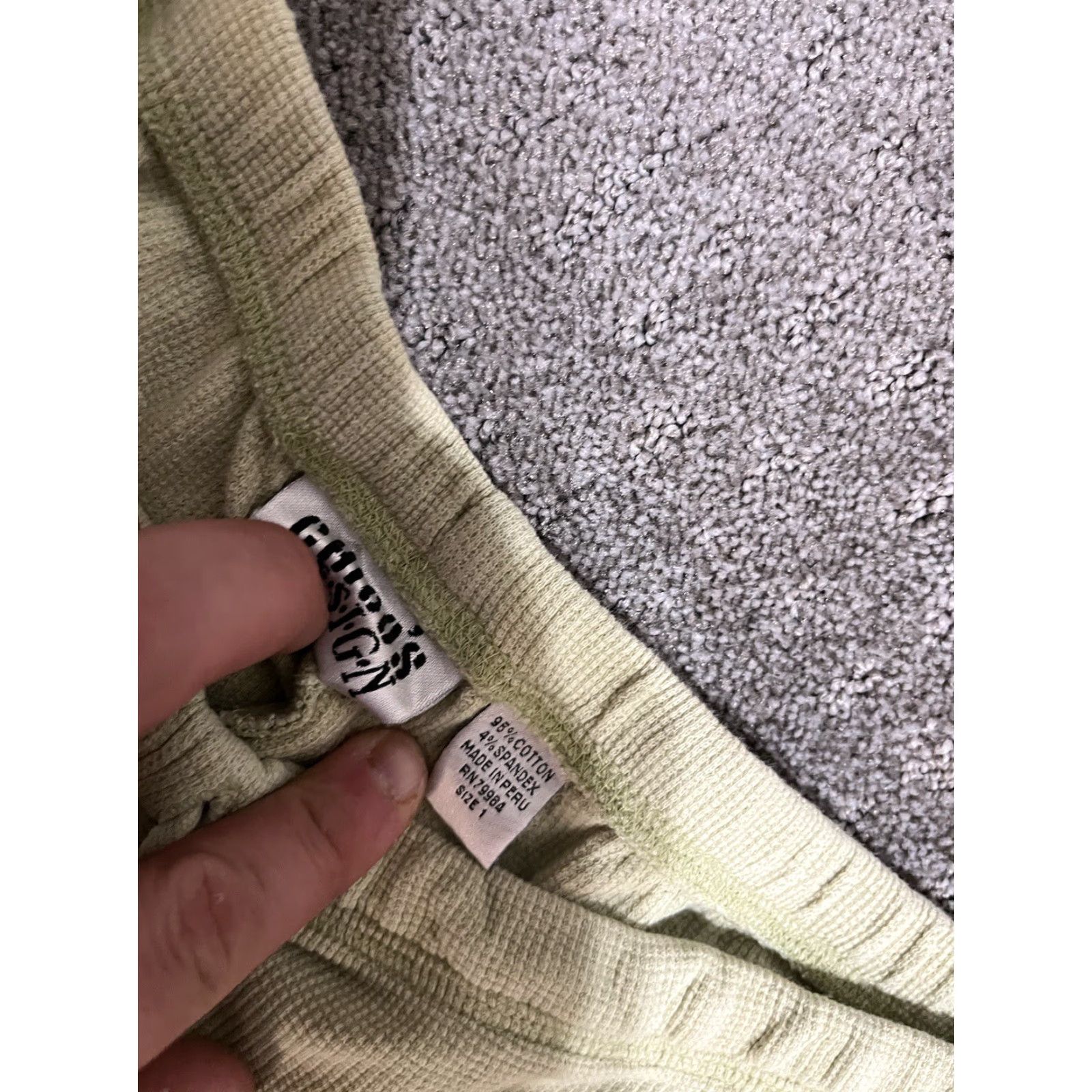 Vintage VINTAGE Chico's Women's Pants Regular Fit Ankle Style Solid Green Elastic Waist Casual Office Garment Size 25" / US 0 / IT 36 - 5 Thumbnail