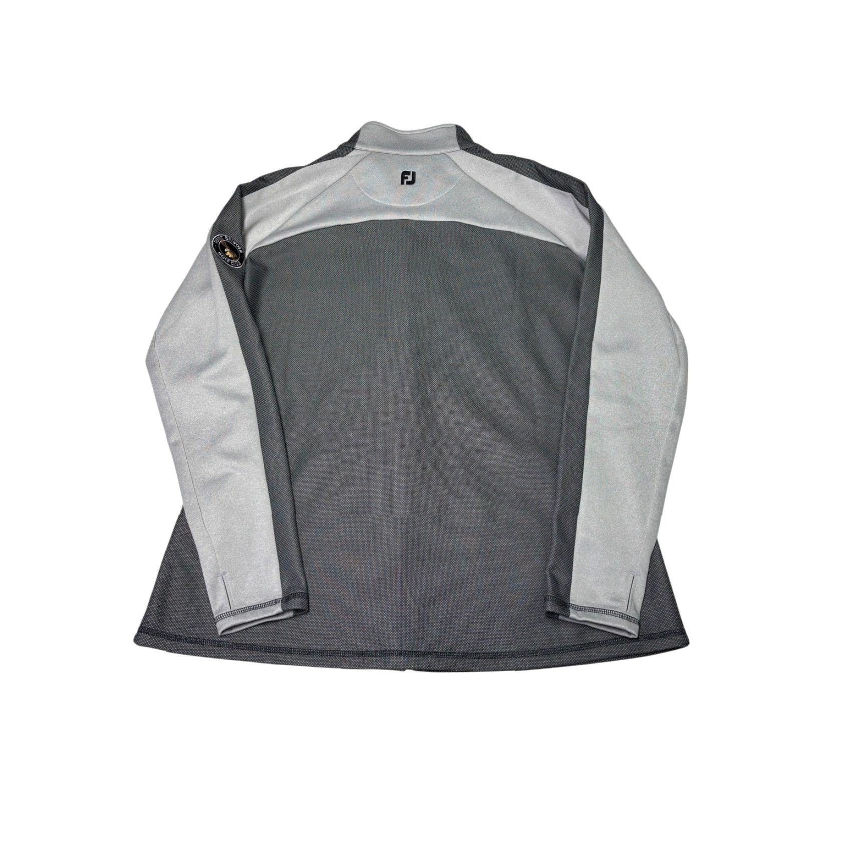 Footjoy FootJoy FJ Fort Belvoir Golf Club Full Zip Jacket Grey Mens XL Colorblock Mock Jacket Golf Mens XL Gray Colorblock Mock Size US XL / EU 56 / 4 - 5 Thumbnail