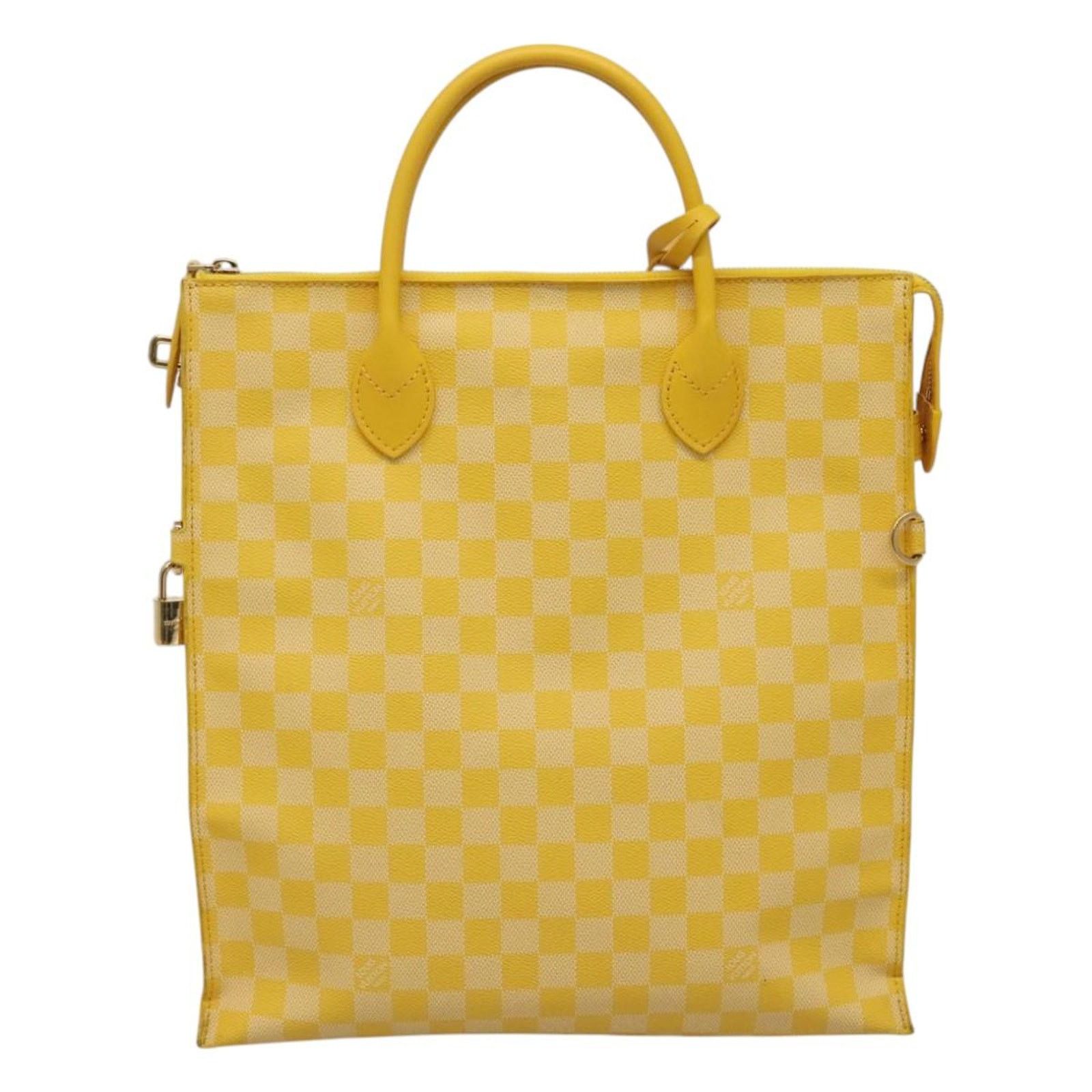 Louis Vuitton Yellow Canvas Handbag