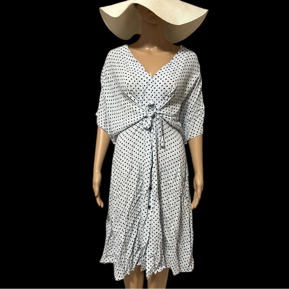 Zara Zara Polka Dot Midi Dress Size S / US 4 / IT 40 - 2 Thumbnail