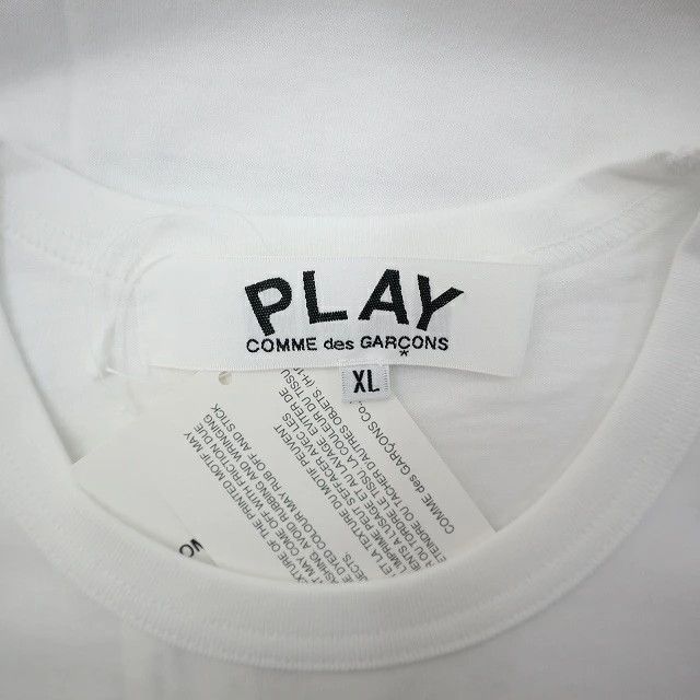 Comme des Garcons PLAY Short Sleeve Logo Heart Print Embroidery Tshirt Size US XL / EU 56 / 4 - 3 Thumbnail