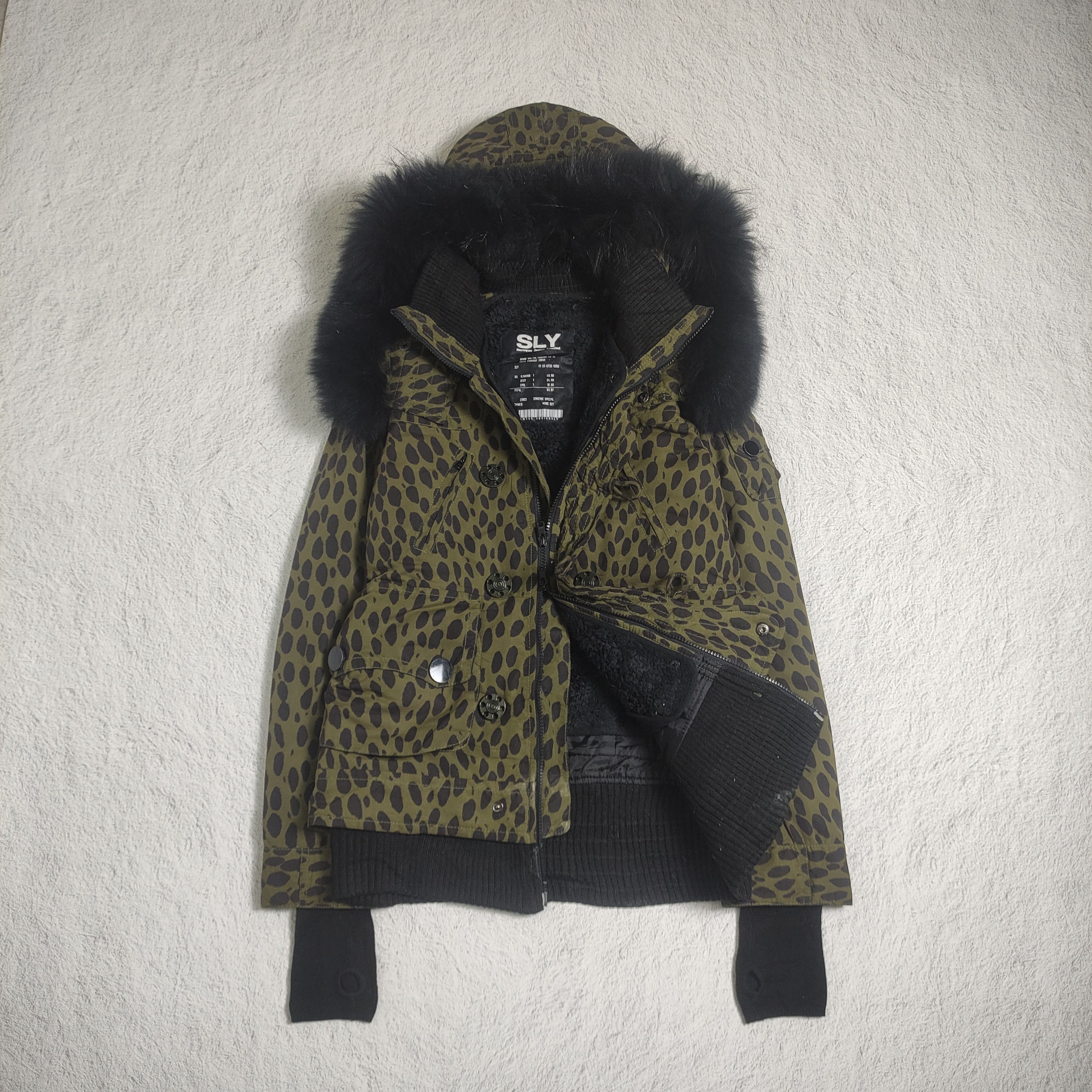 If Six Was Nine × KMRii × Le Grande Bleu (L.G.B.) Sly Fur Raccoon Jacket Loepard Japanese Brand Size US M / EU 48-50 / 2 - 2 Thumbnail