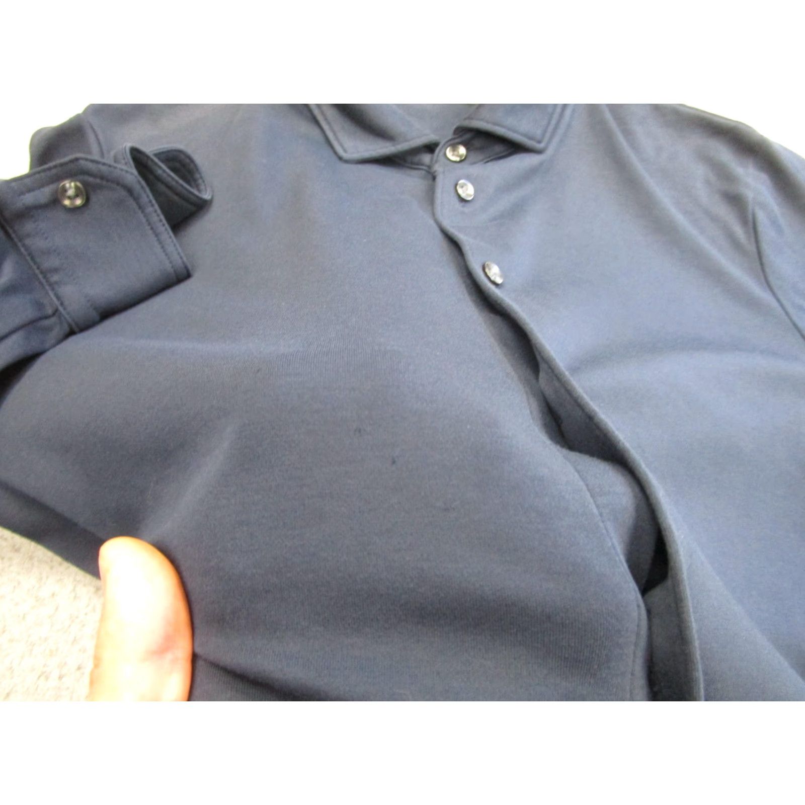 Charles Tyrwhitt Charles Tyrwhitt Shirt Mens Large Navy Blue Long Sleeve Button Front Cotton Size US L / EU 52-54 / 3 - 5 Thumbnail