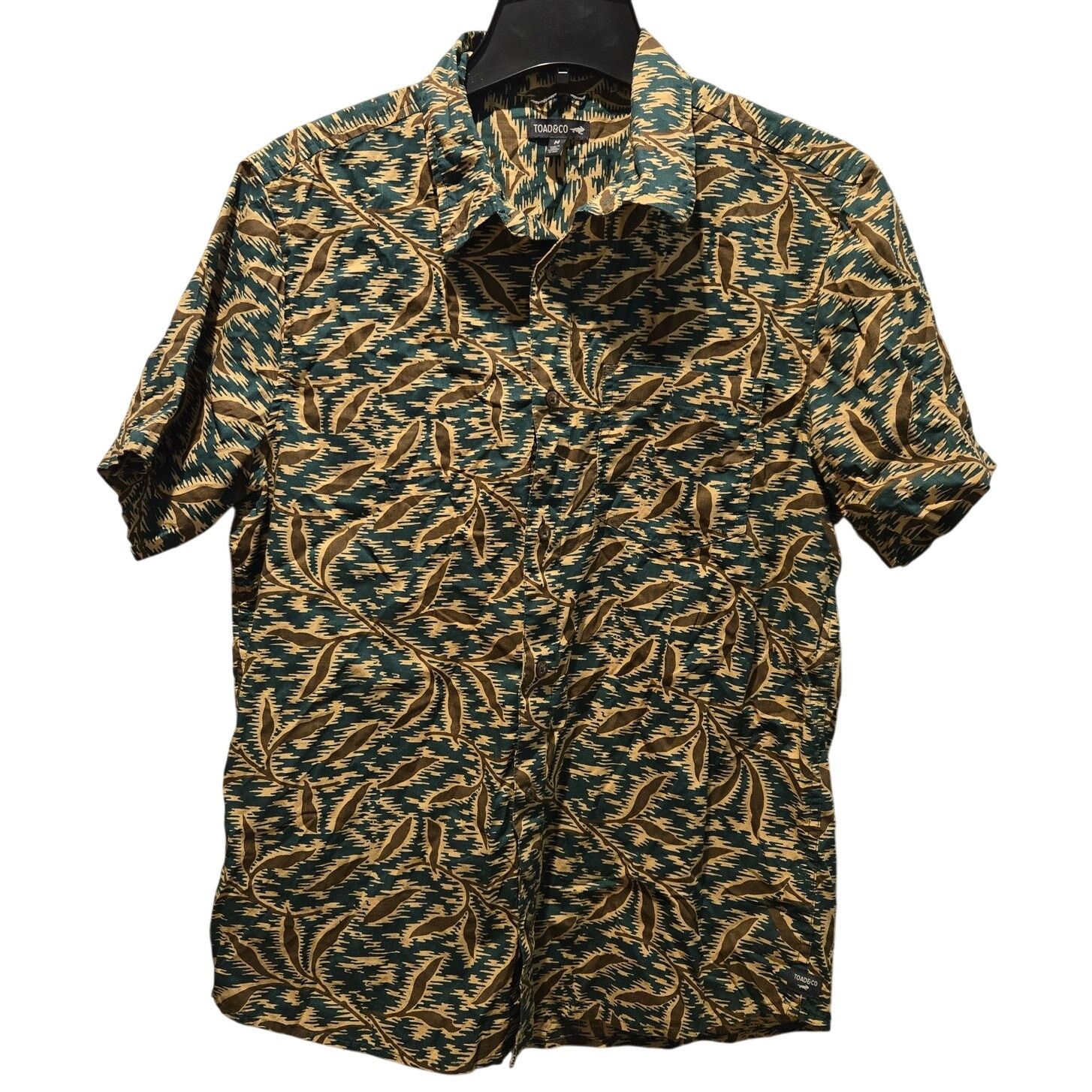 Toad&Co Toad & Co mens Fletch button up short sleeve shirt sz M Size US L / EU 52-54 / 3 - 1 Thumbnail