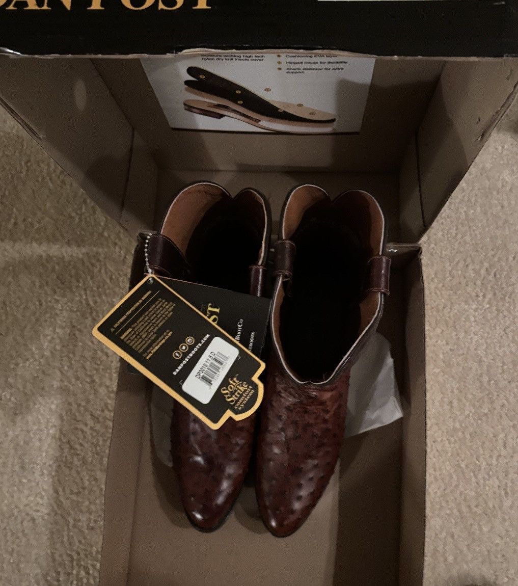 Dan Post Dan Post Pershing Men's Full Quill Ostrich Western Boots Size US 11.5 / EU 44-45 - 2 Thumbnail