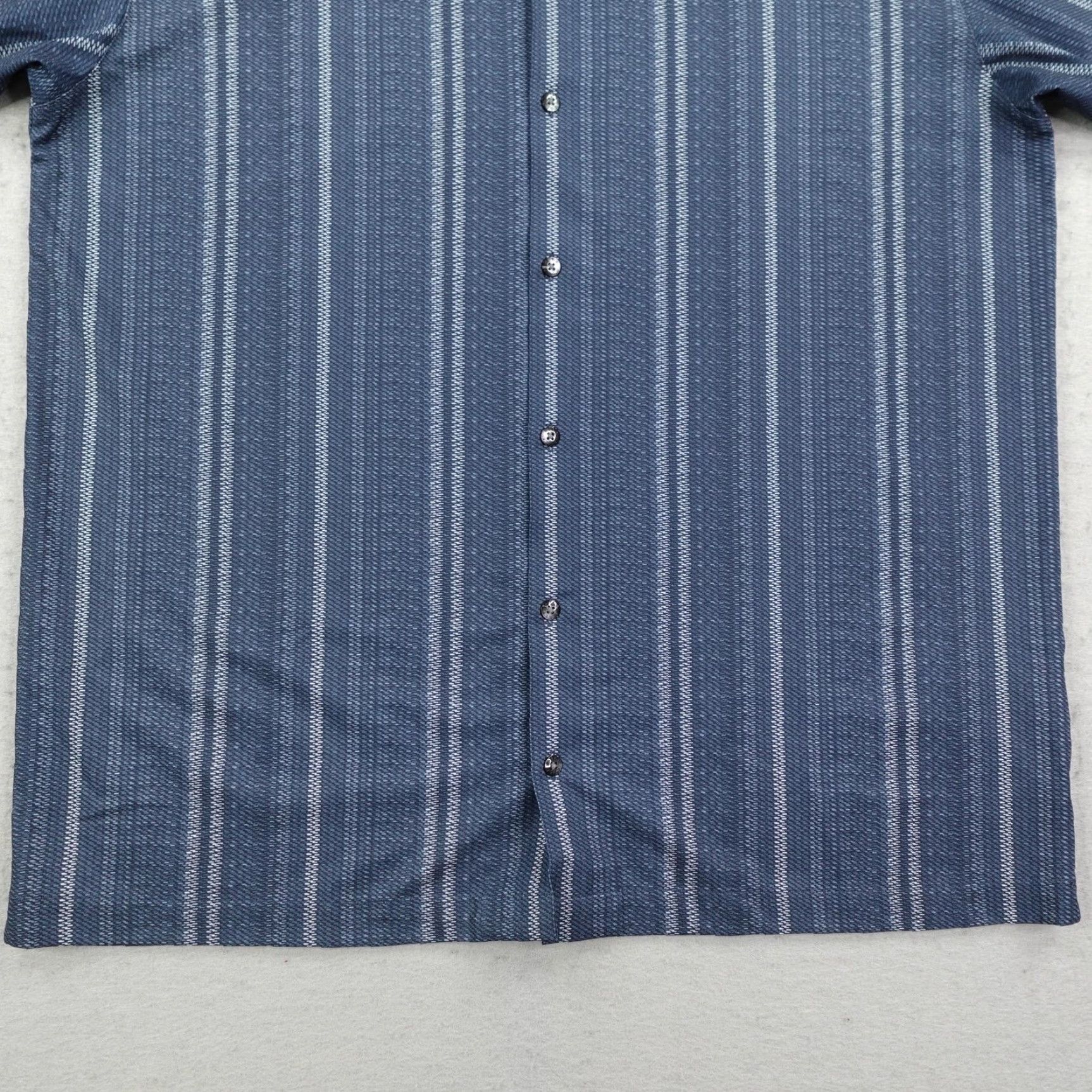 Nike Nike Shirt Men Large Blue Stripes Tiger Woods Dri-FIT Golf Button Up Performance Size US L / EU 52-54 / 3 - 3 Thumbnail