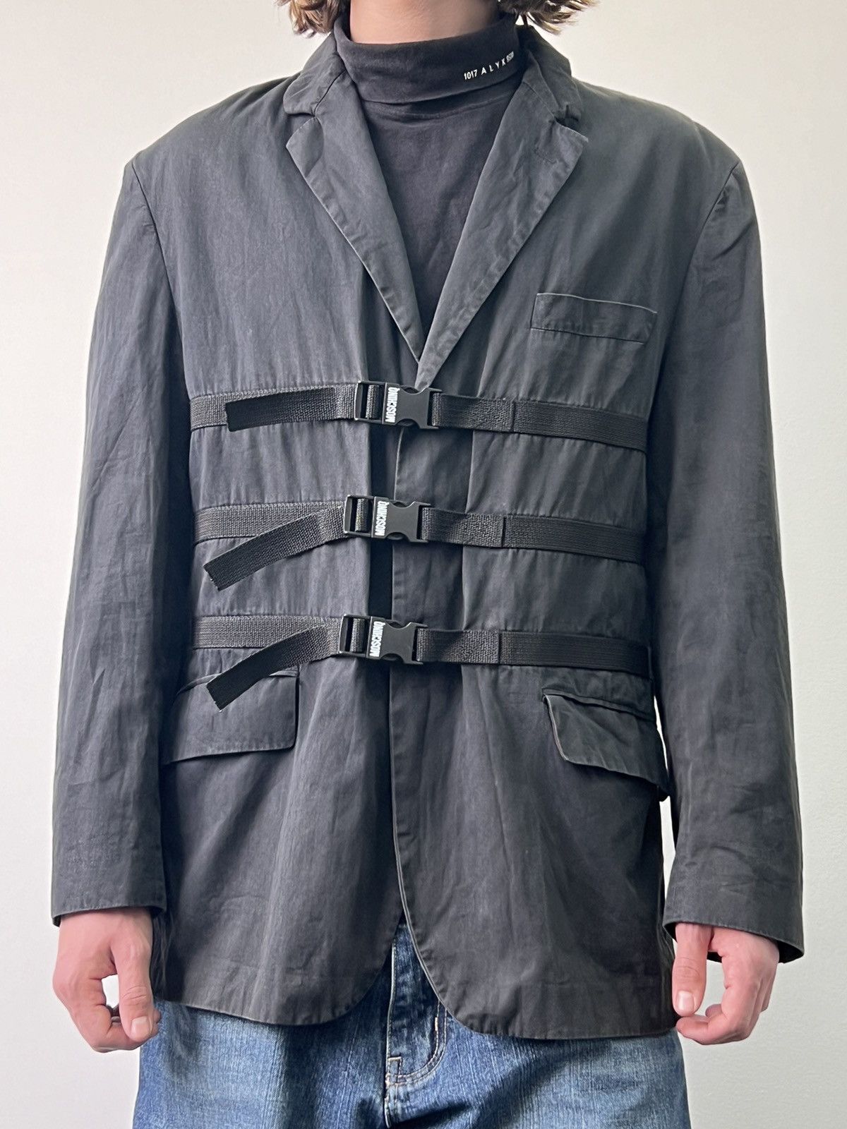 Moschino × Vintage Yohji Yamamoto style Moschino vintage Bondage Jacket Blazer Size US L / EU 52-54 / 3 - 1 Thumbnail
