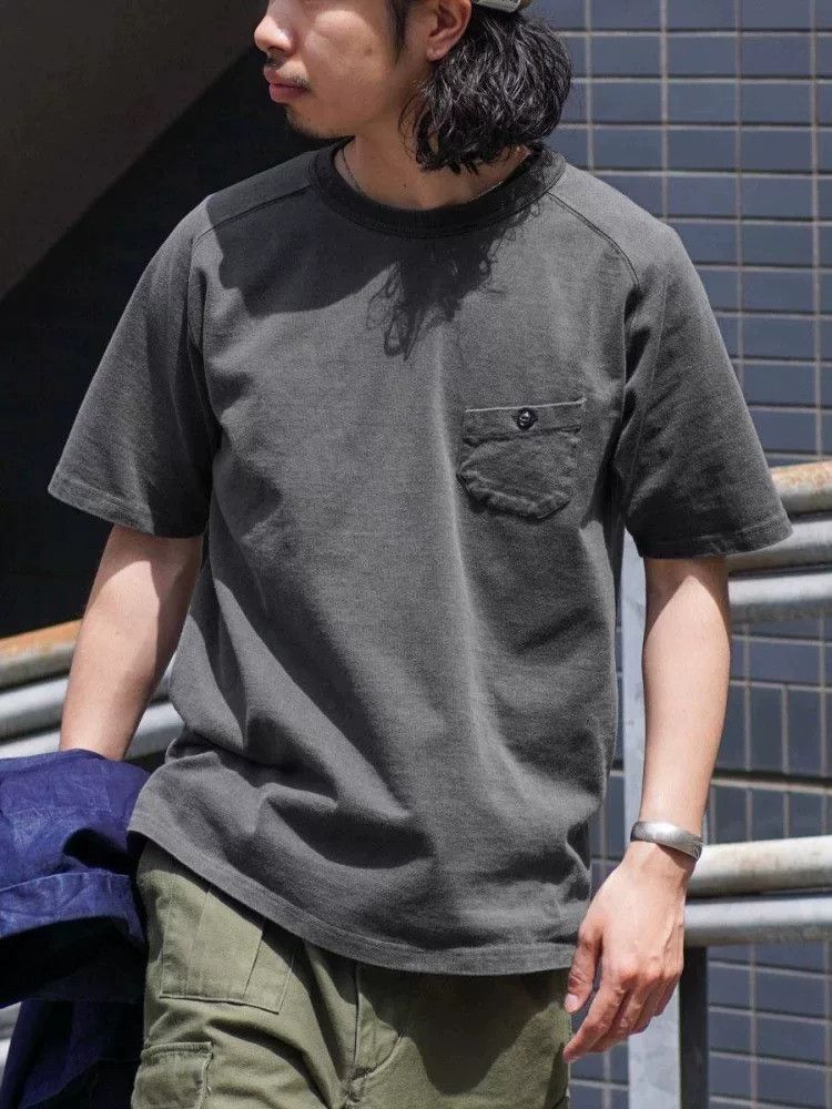 Nigel Cabourn NIGEL CABOURN 9.5oz Cotton Vintage Pocket T-Shirt Size US M / EU 48-50 / 2 - 1 Thumbnail