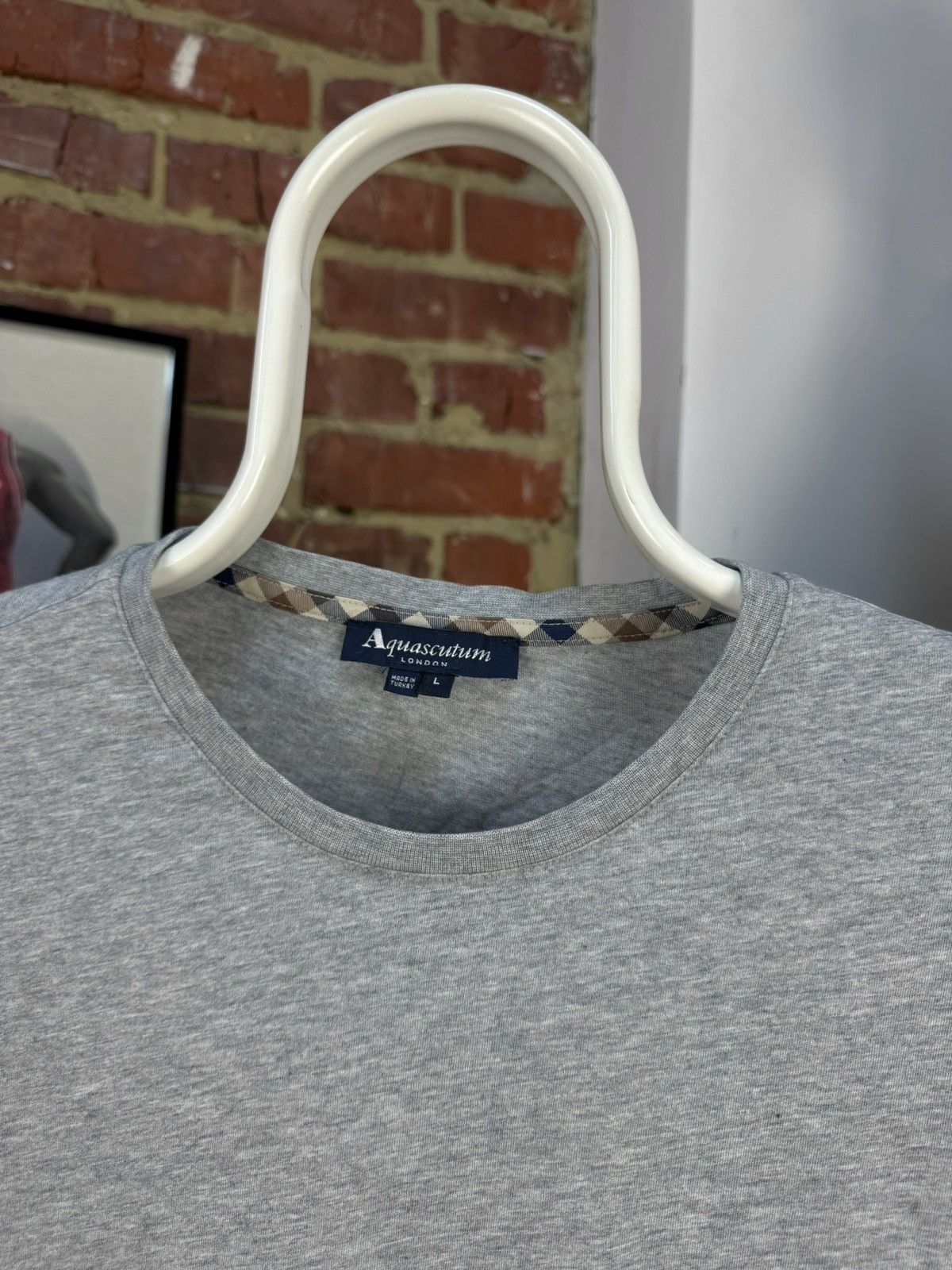Aquascutum Aquascutum London Pockets Grey Short Sleeve T-Shirt Size US L / EU 52-54 / 3 - 4 Thumbnail