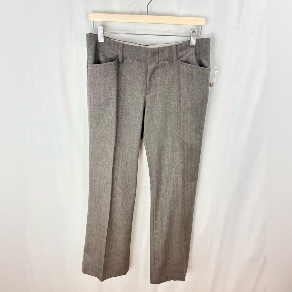 Gap NEW Gap Brown Low Rise Curvy Fit Straight Leg Trousers 8 Size 30" / US 8 / IT 44 - 2 Thumbnail