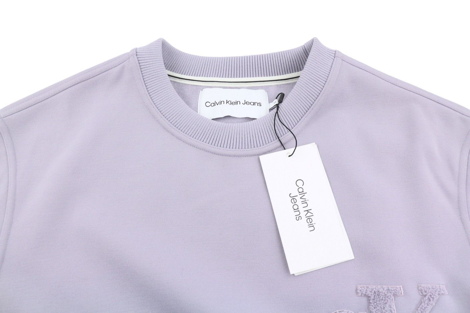 Calvin Klein M Lavender Purple Crew Neck Logo Sweatshirt 87438 Size US M / EU 48-50 / 2 - 4 Thumbnail